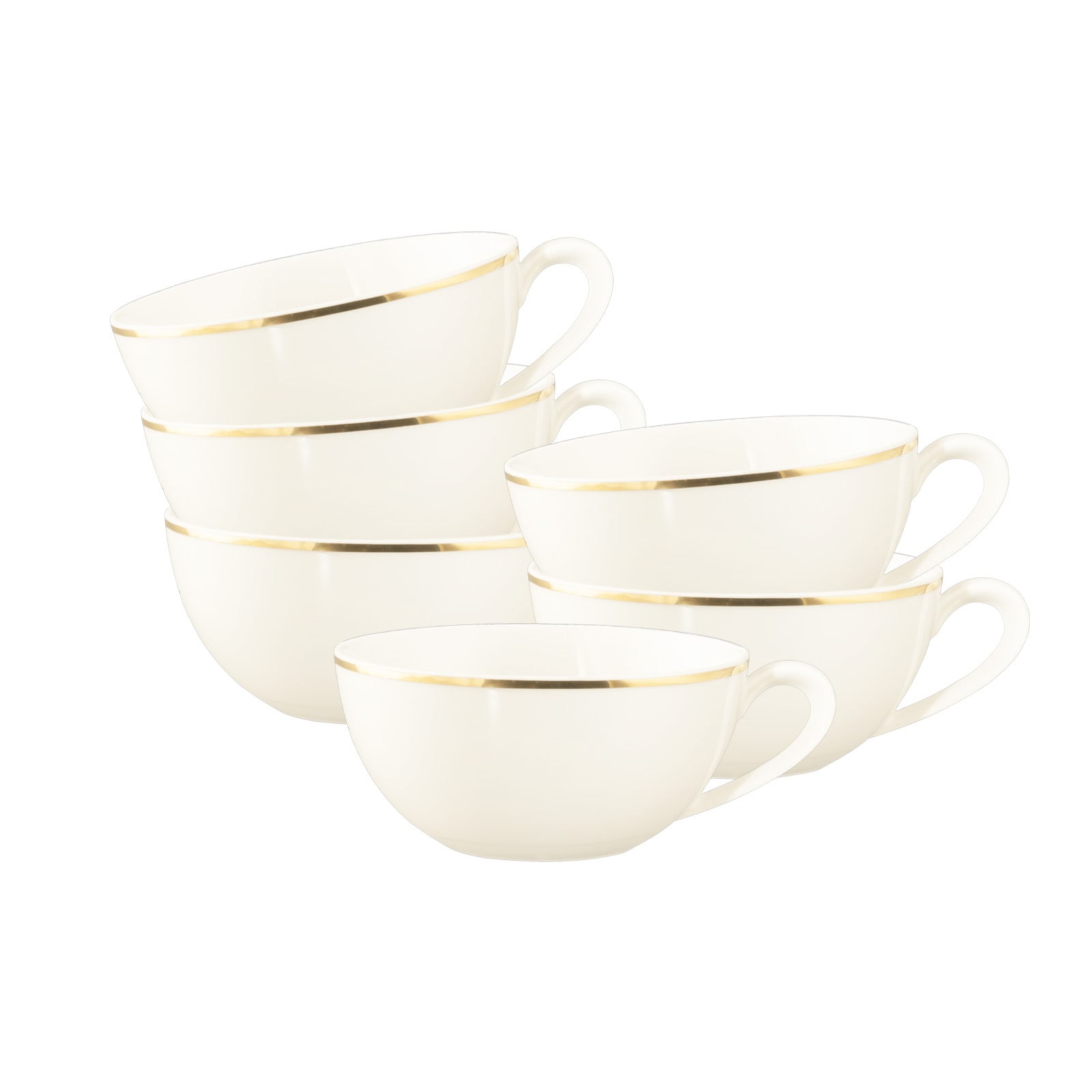 Seltmann Weiden Teetassen Savona Goldlinie 170 ml 6er Set 