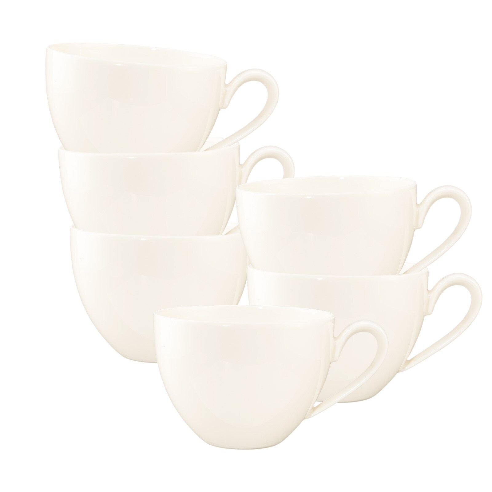 Seltmann Weiden Milchkaffeetassen Savona Fine Diamond 340 ml 6er Set