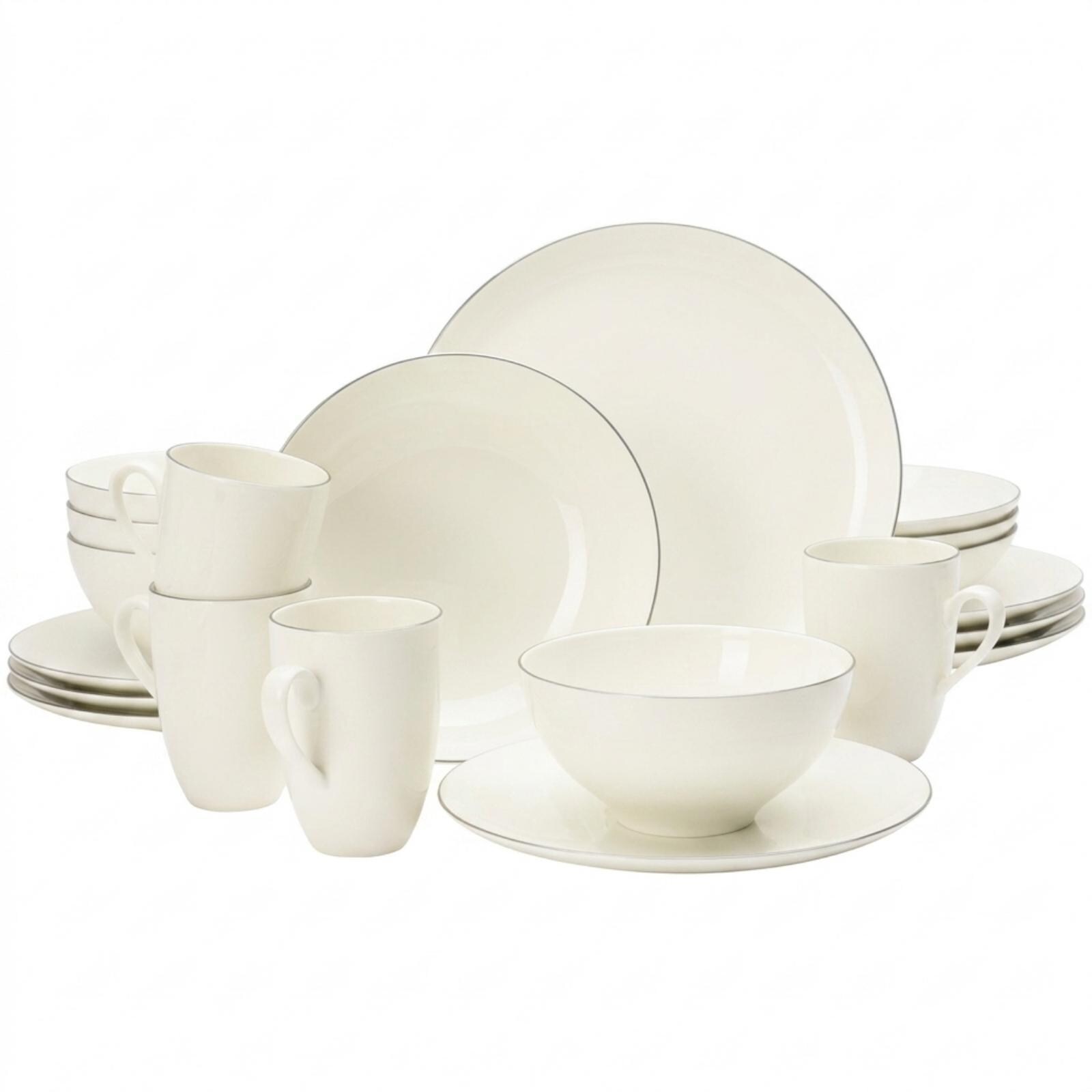 Kombiservice Savona Grey Line 20er Set