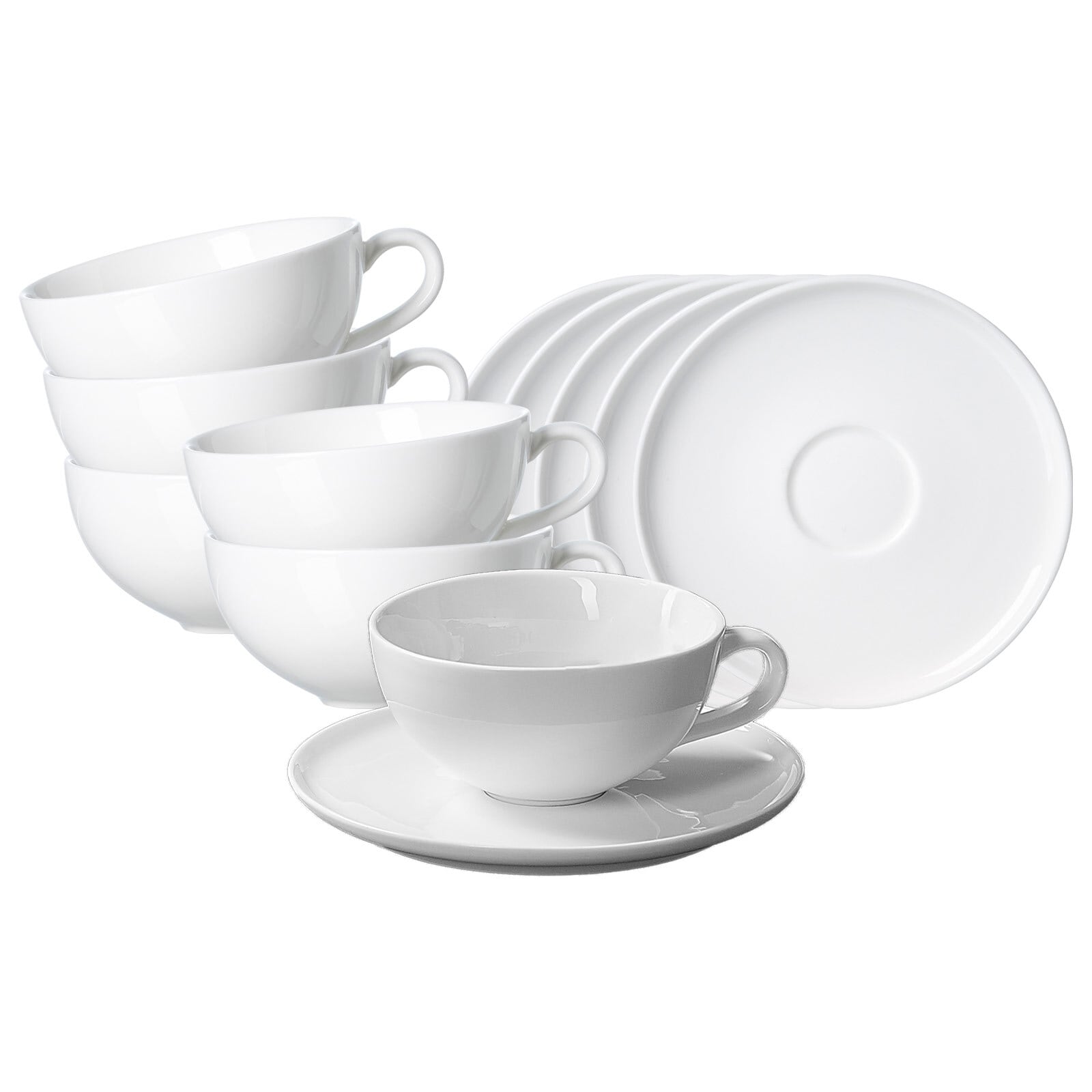 Ritzenhoff & Breker Teetassen mit Untertassen Skagen 180 ml 6er Set 