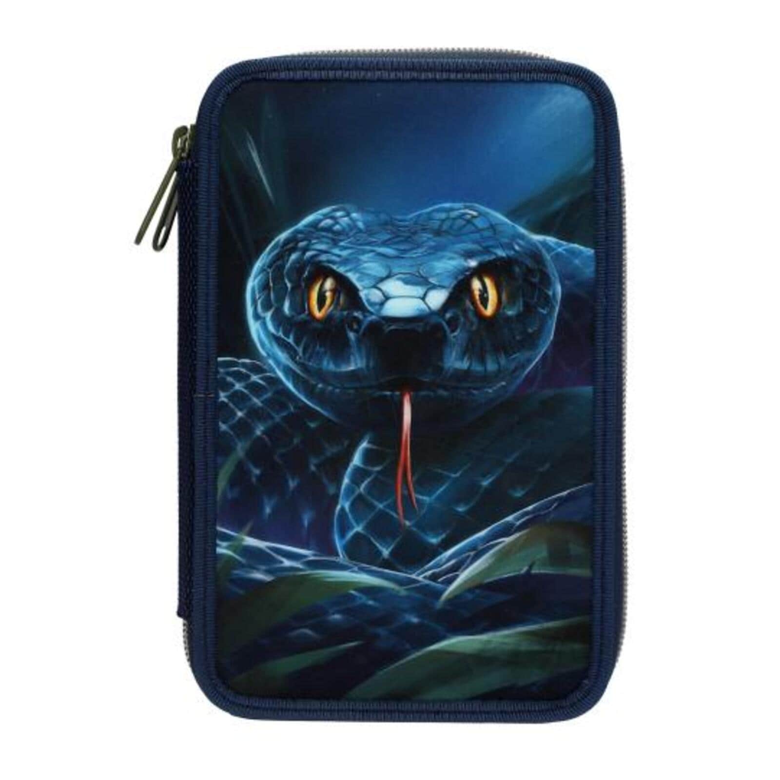 Depesche 2-Fach Federtasche Schlange Adventure World 5,5 x 12 x 19 cm 