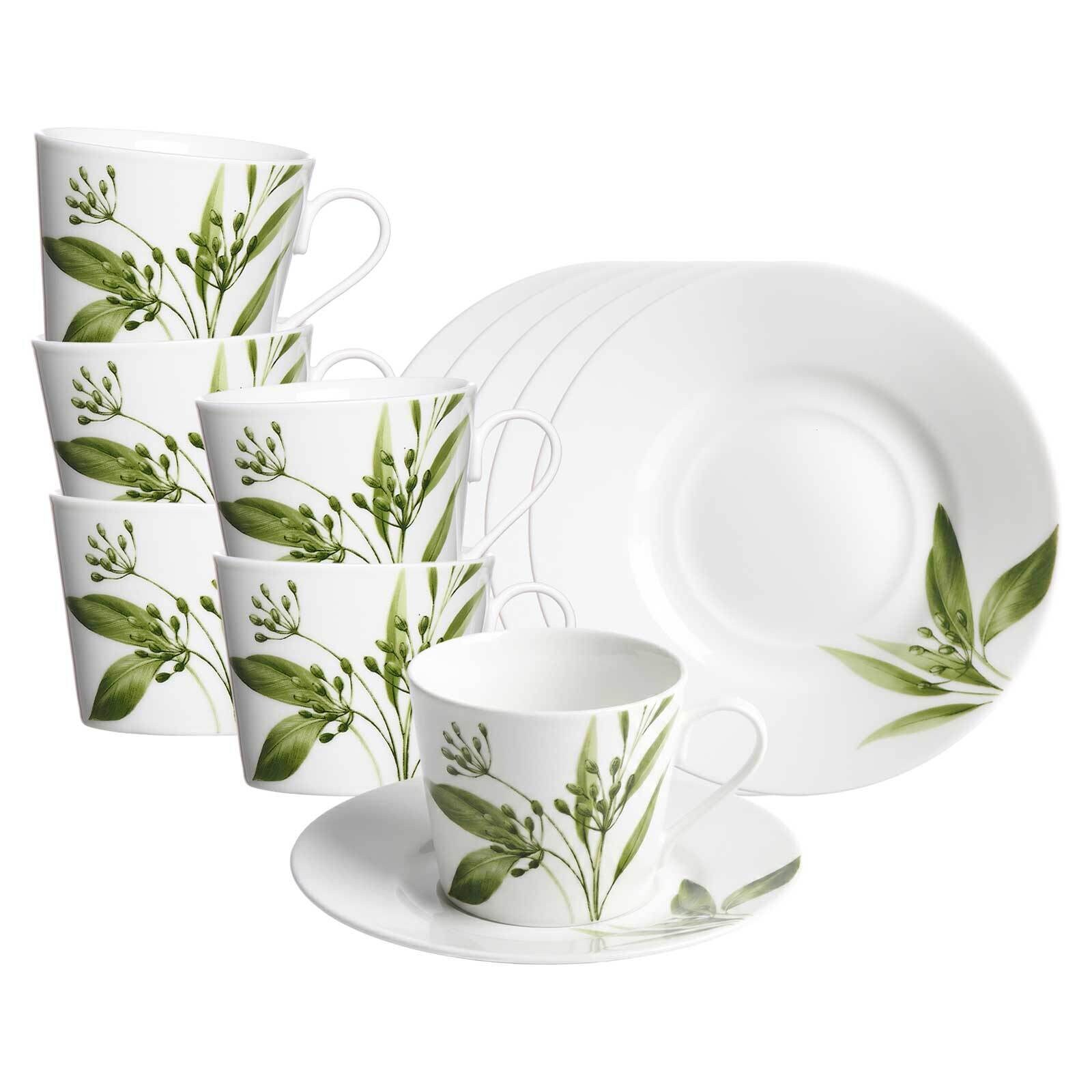 Kaffeetassen mit Untertassen Evora  6er Set