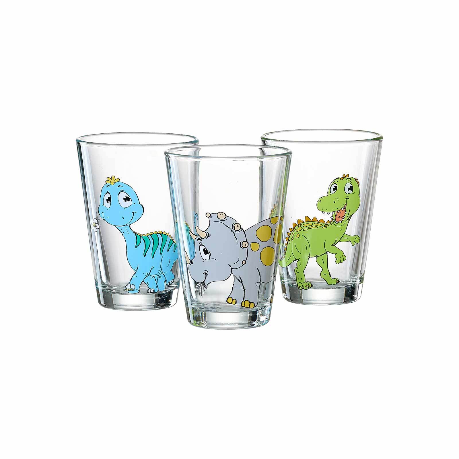 Ritzenhoff & Breker Kindergl&auml;ser Dino 200 ml 3er Set 