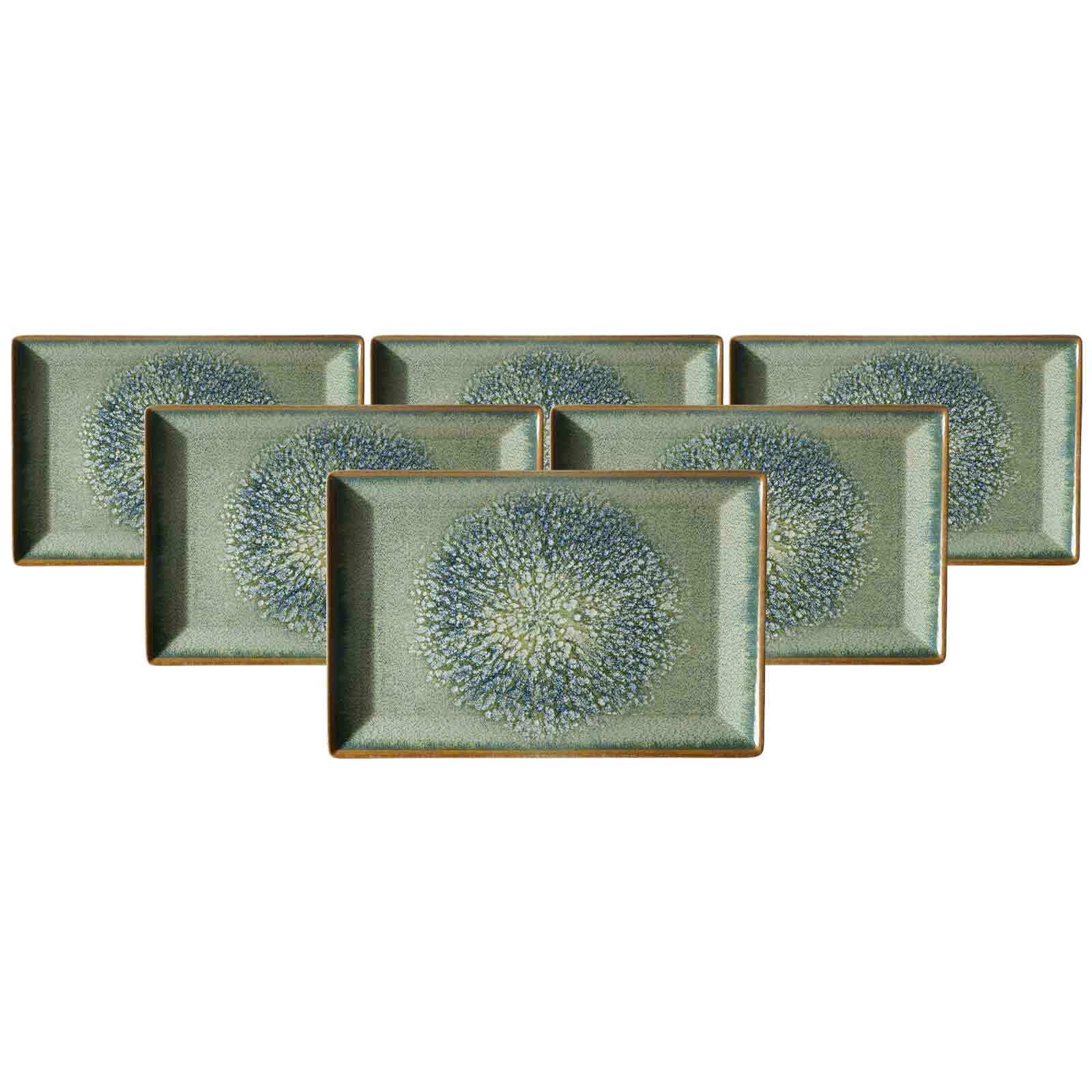 Ritzenhoff & Breker Servierplatten Verde 30 x 20 cm 6er Set 