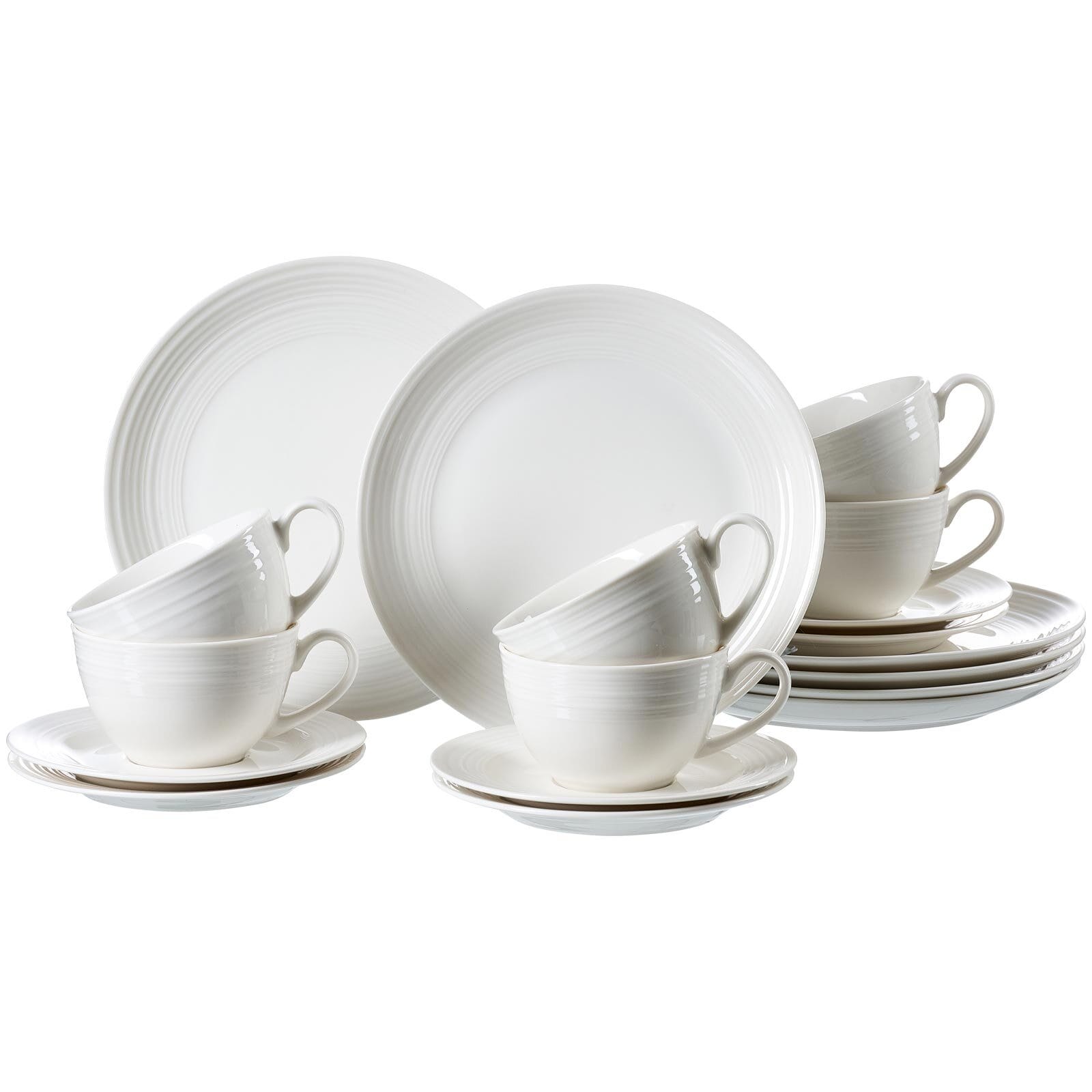 Ritzenhoff & Breker Kaffeeservice Levi Weiss 18er Set 