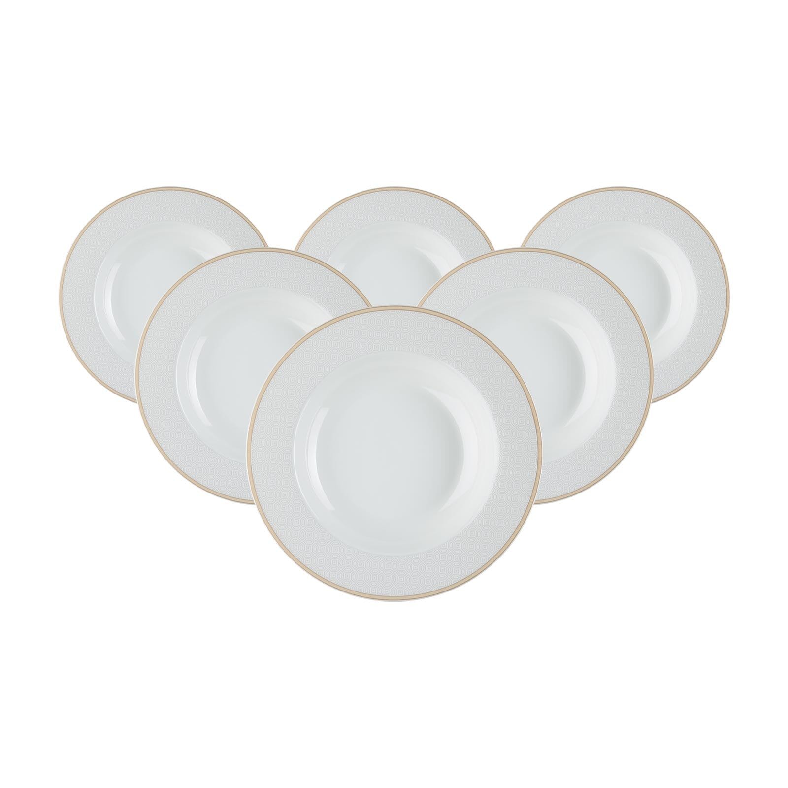 Ritzenhoff & Breker Suppenteller Geo &oslash; 21,5 cm 6er Set 