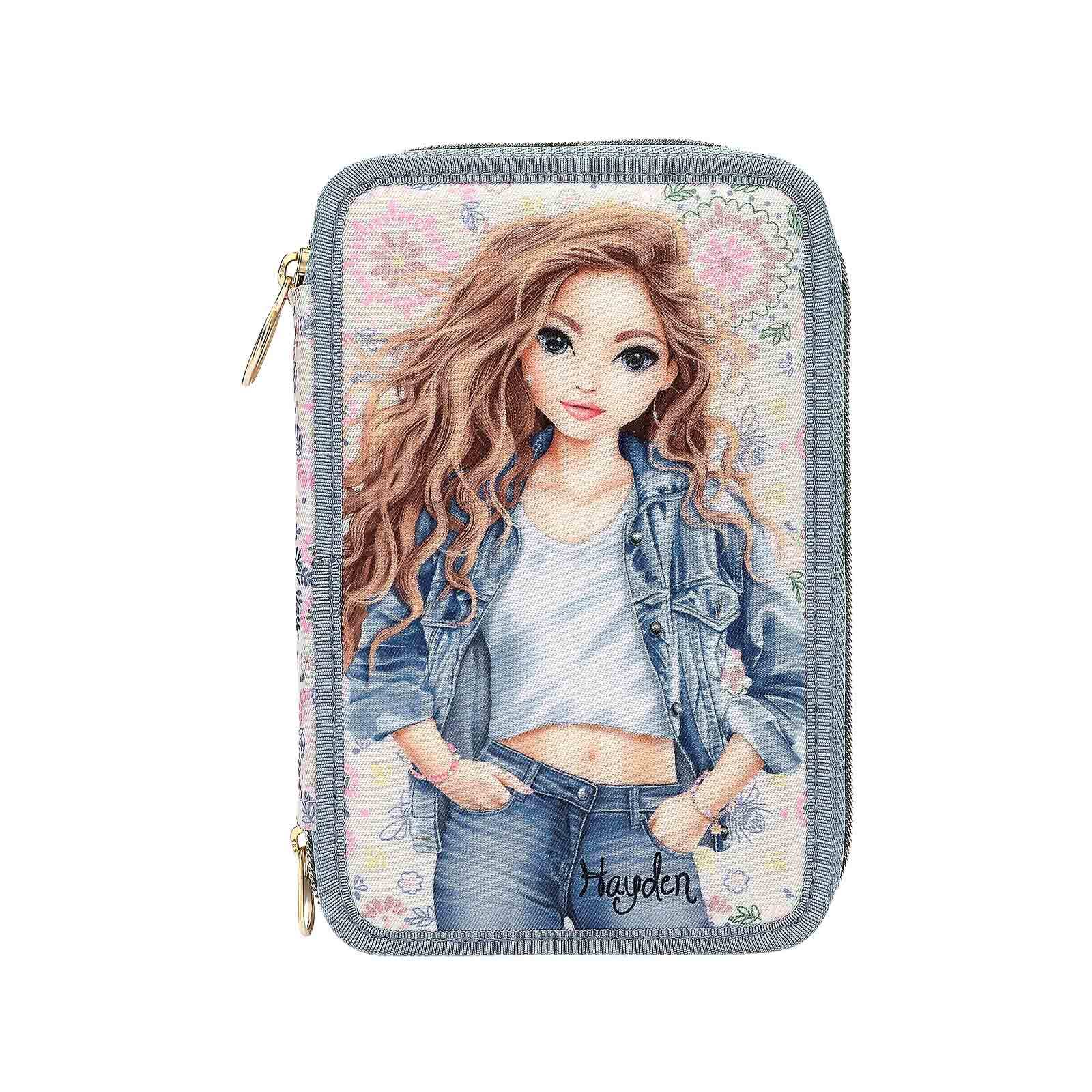 Depesche 3-Fach Federtasche FESTIVAL FUN TOPModel 7,5 x 13 x 20 cm 