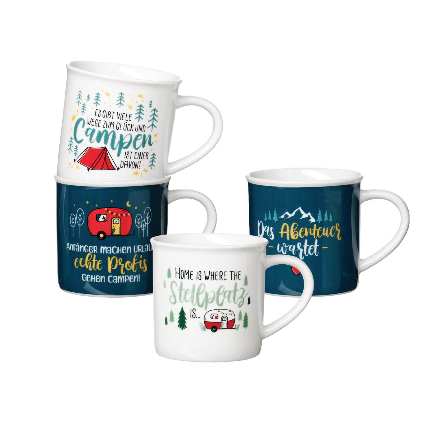 Ritzenhoff & Breker Kaffeebecher-Set Camping 360 ml 4-tlg. 