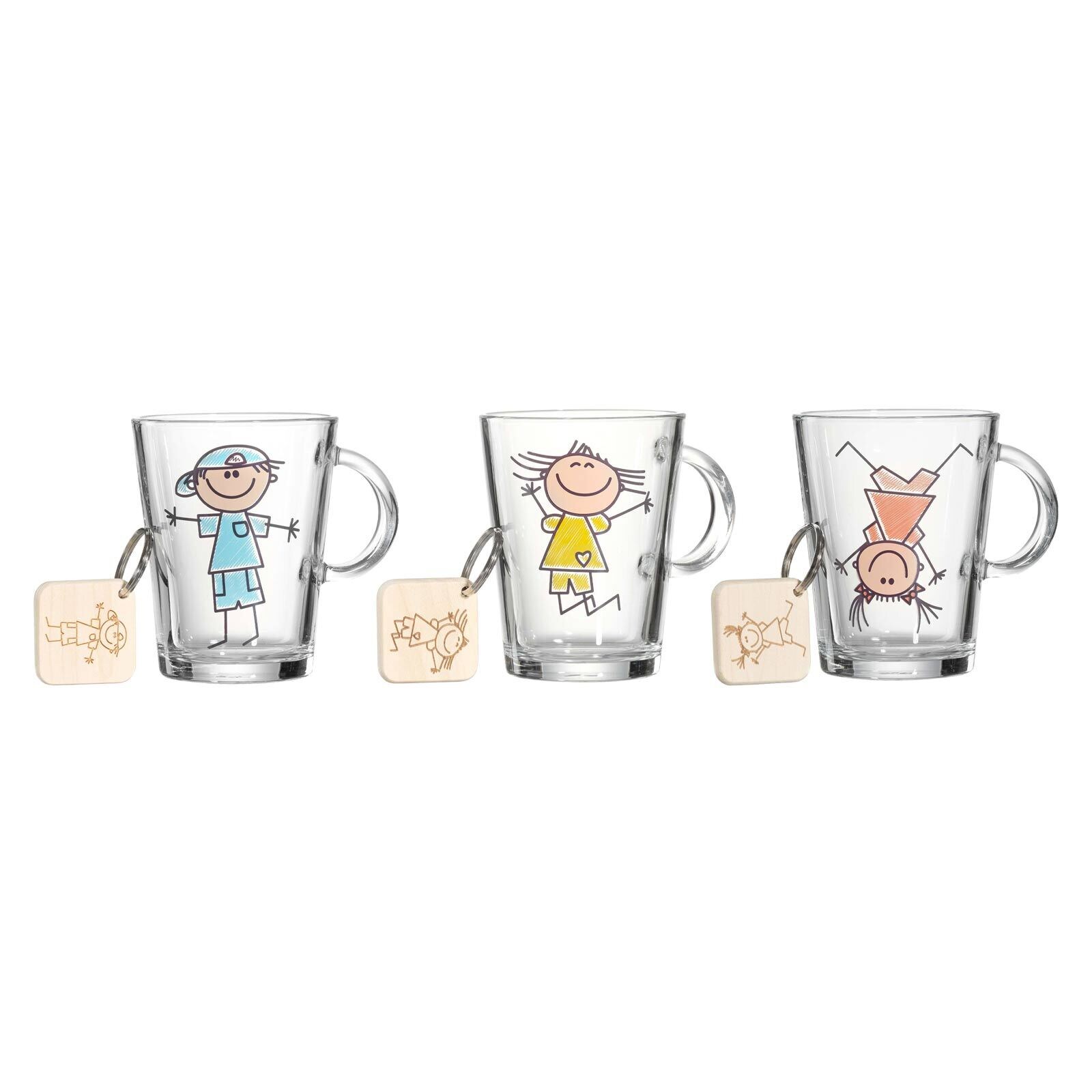 Kinderbecher mit Schlüsselanhänger Best Friends  3er Set