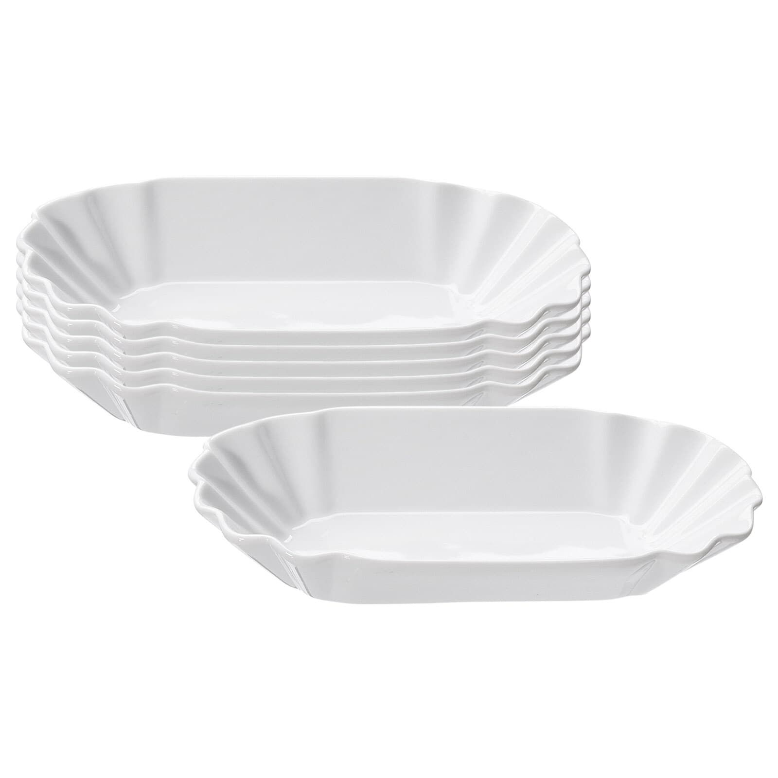 Ritzenhoff & Breker Pommes-Schalen Bianco 20 x 12 cm 6er Set 