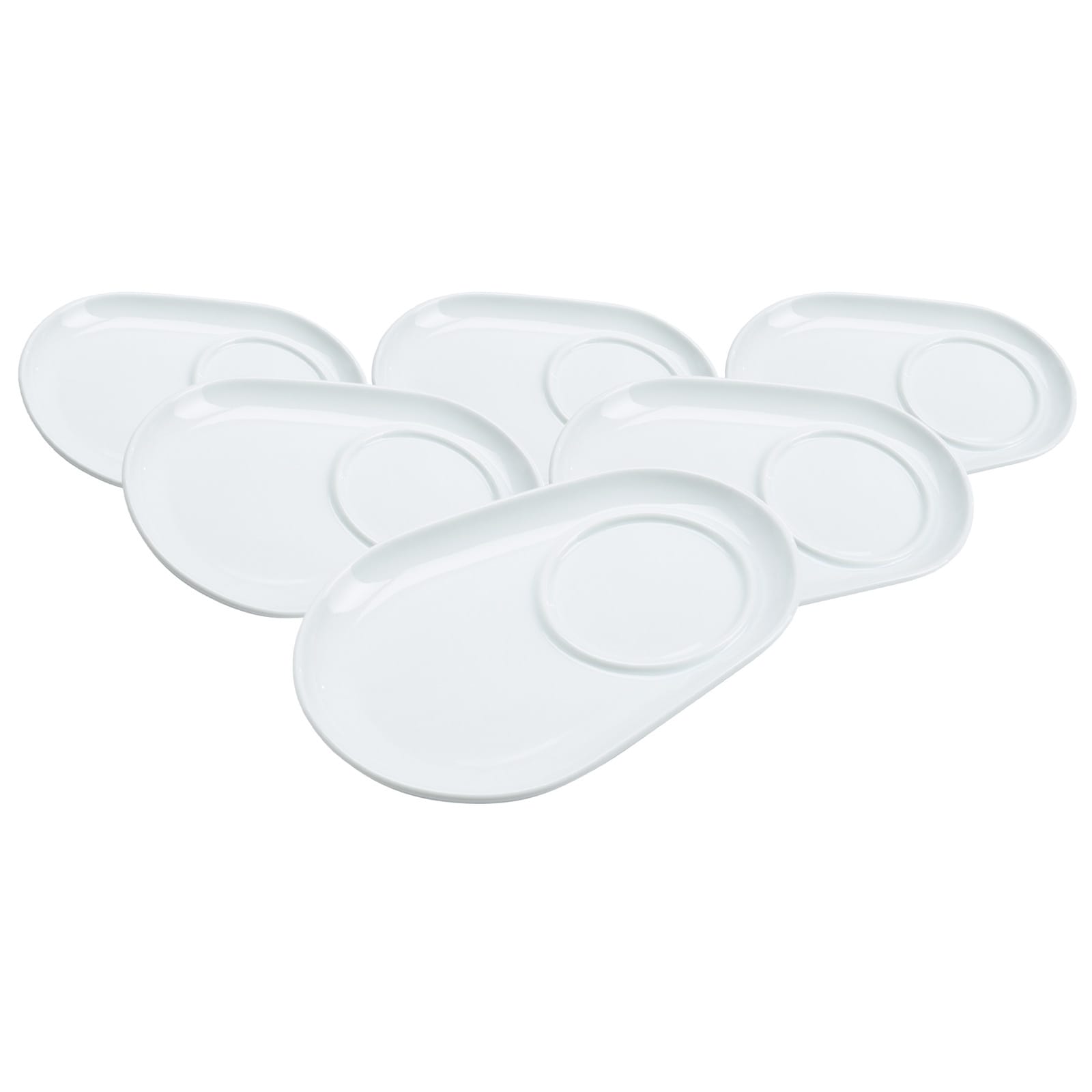 Ritzenhoff & Breker Unterteller Bianco 18 x 12,5 cm 6er Set 