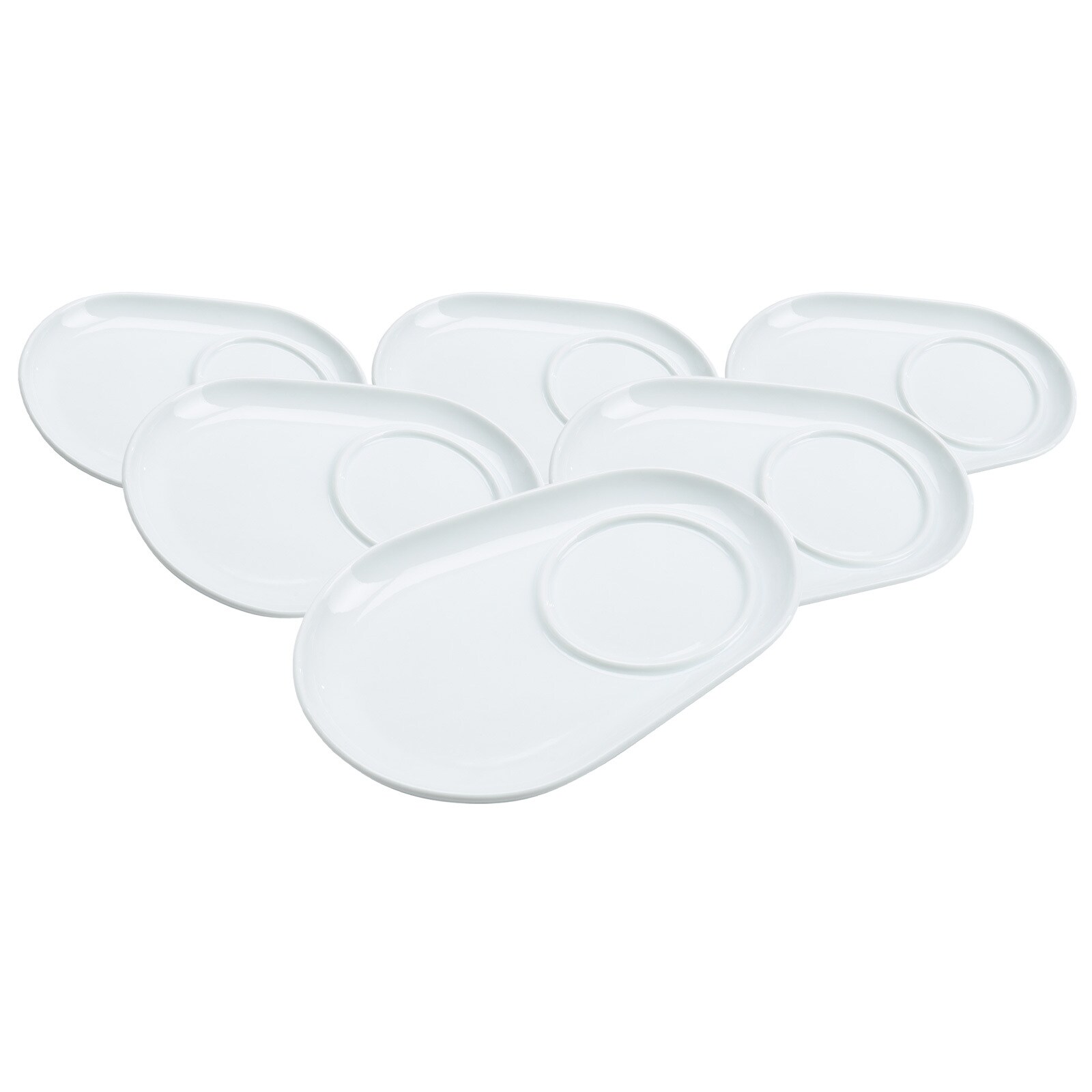 Unterteller Bianco 18 x 12,5 cm 6er Set