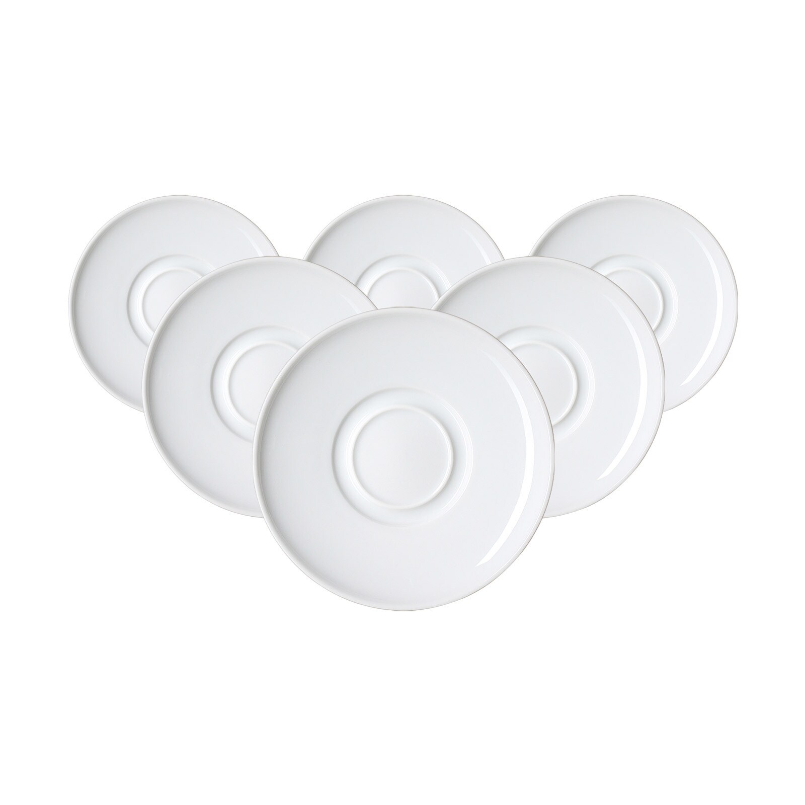 Kombi-Untertassen Bianco ø 15,5 cm 6er Set