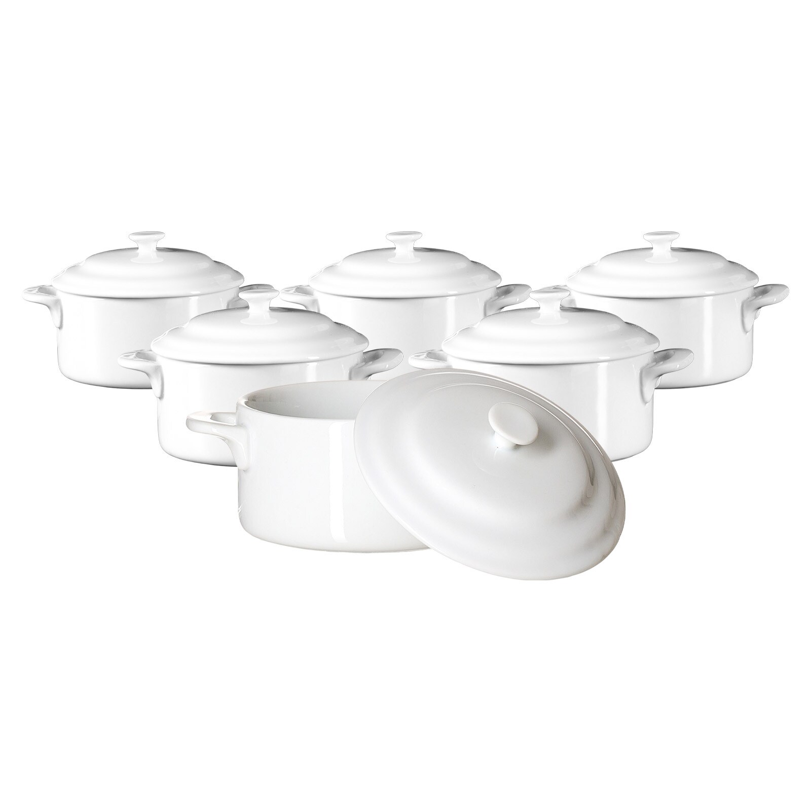 Mini-Terrinen Bianco 10 x 5,2 cm 6er Set