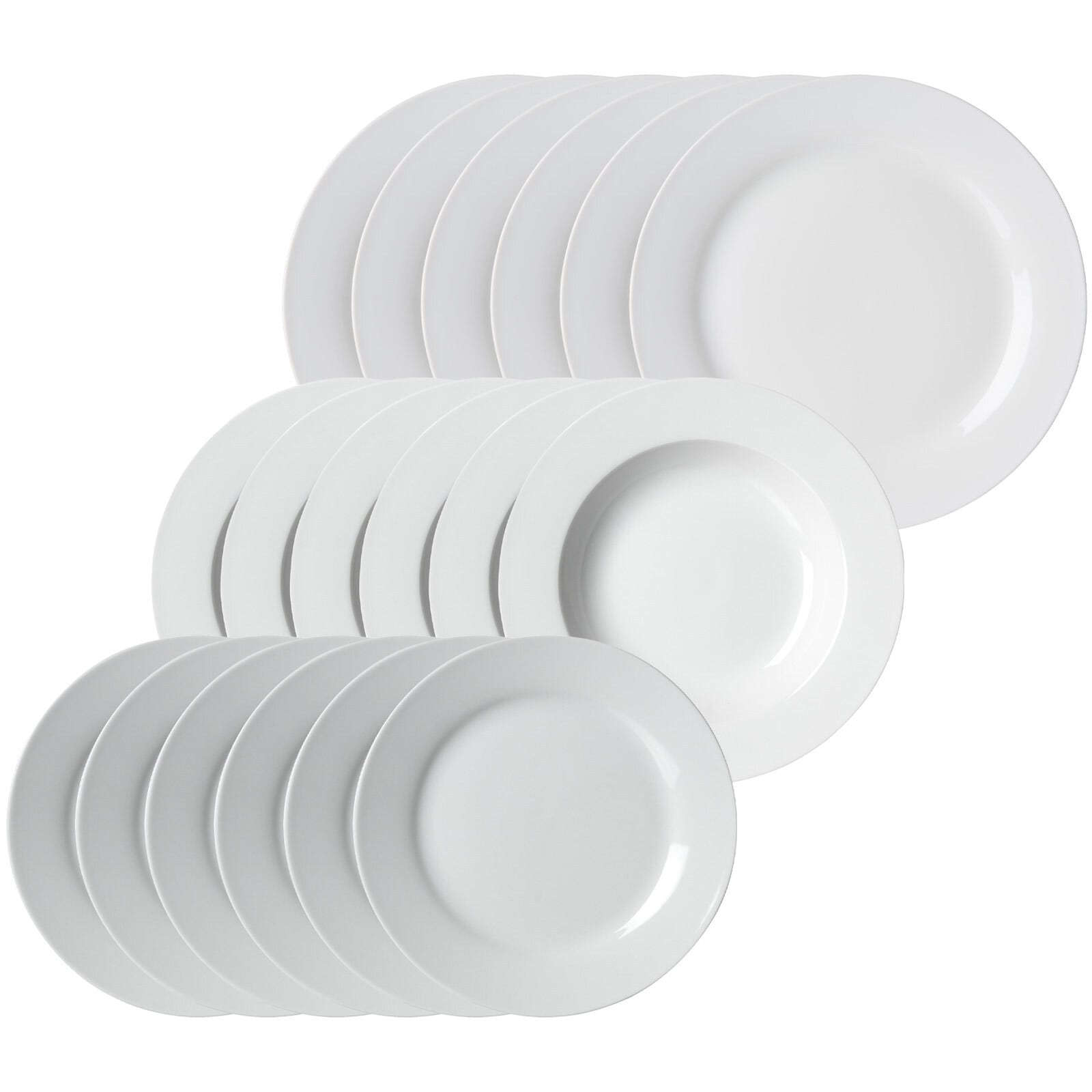 Ritzenhoff & Breker Teller-Set Bianco 18er Set 