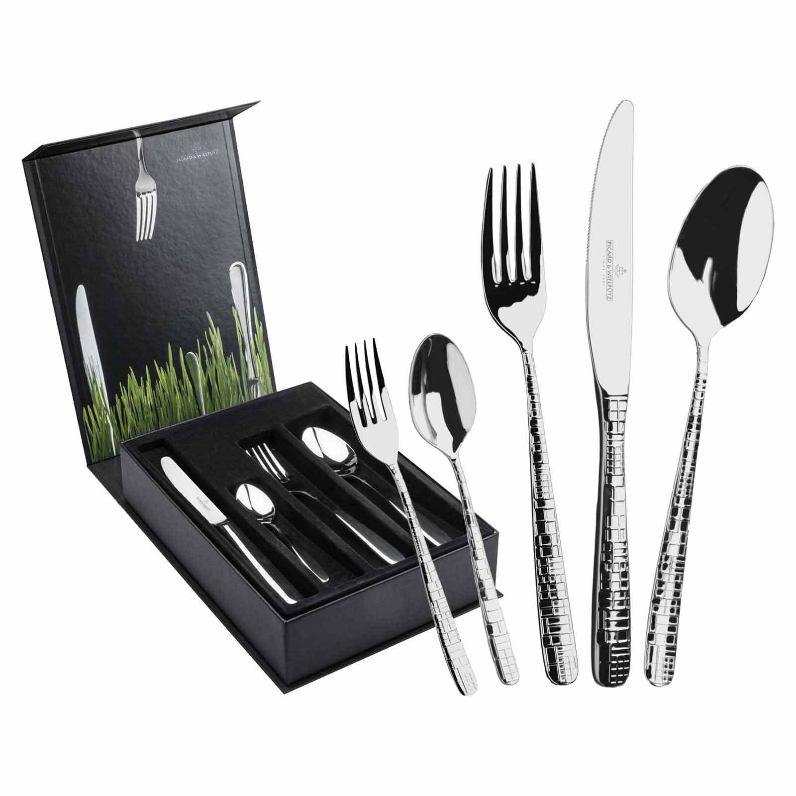 Picard & Wielp&uuml;tz Tafelbesteck inkl. Besteckbox Frame 30er Set 