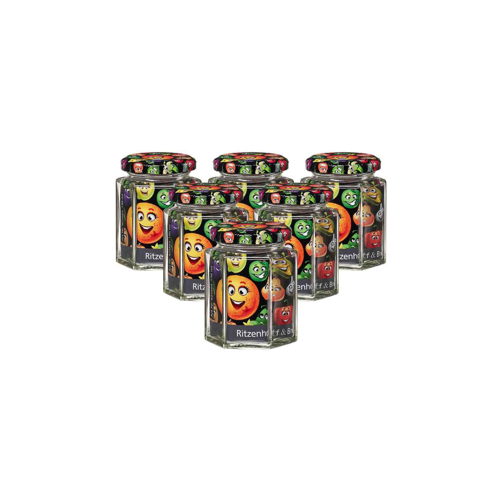 Ritzenhoff & Breker Vorratsgl&auml;ser Smile 196 ml 6er Set 