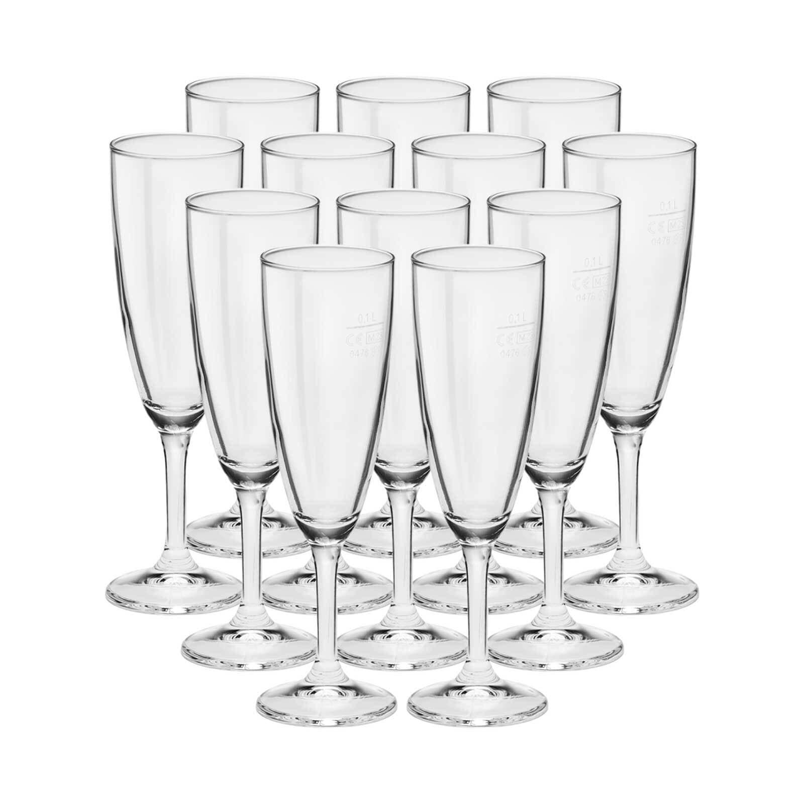 Bormioli Rocco Sektkelche geeicht Prosecco 0,1 l 12er Set 