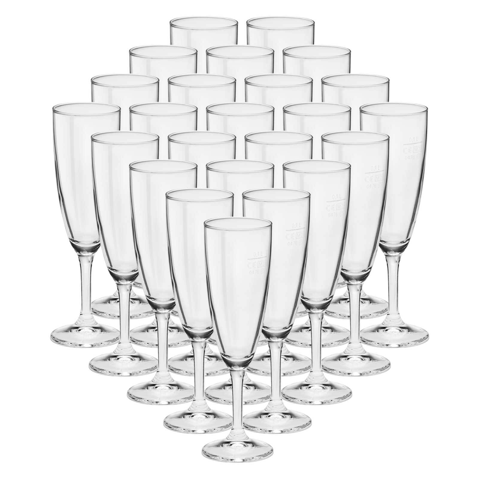 Bormioli Rocco Sektkelche geeicht Prosecco 0,1 l 24er Set 