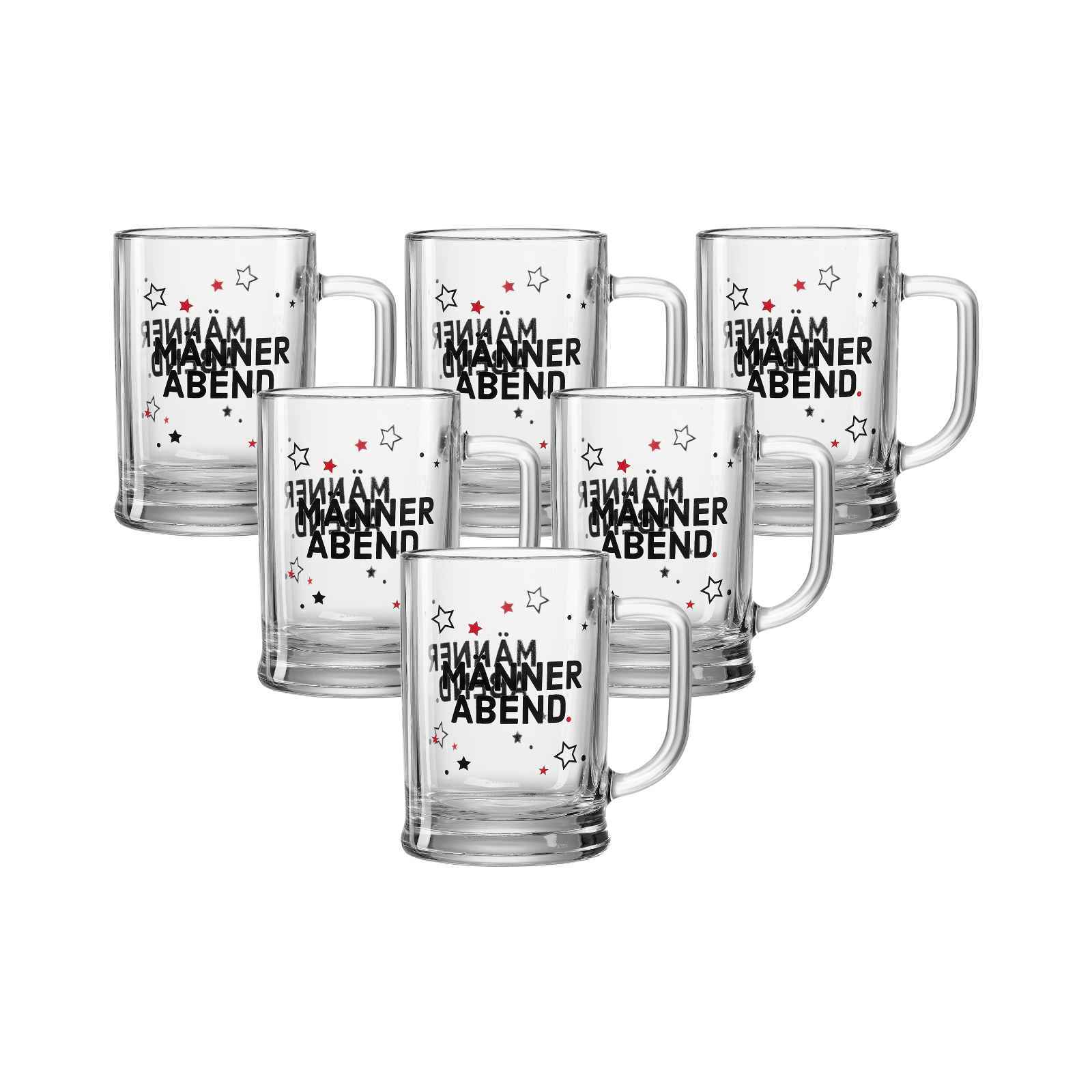 Ritzenhoff & Breker Bierkrug M&auml;nner 600 ml 6er Set 