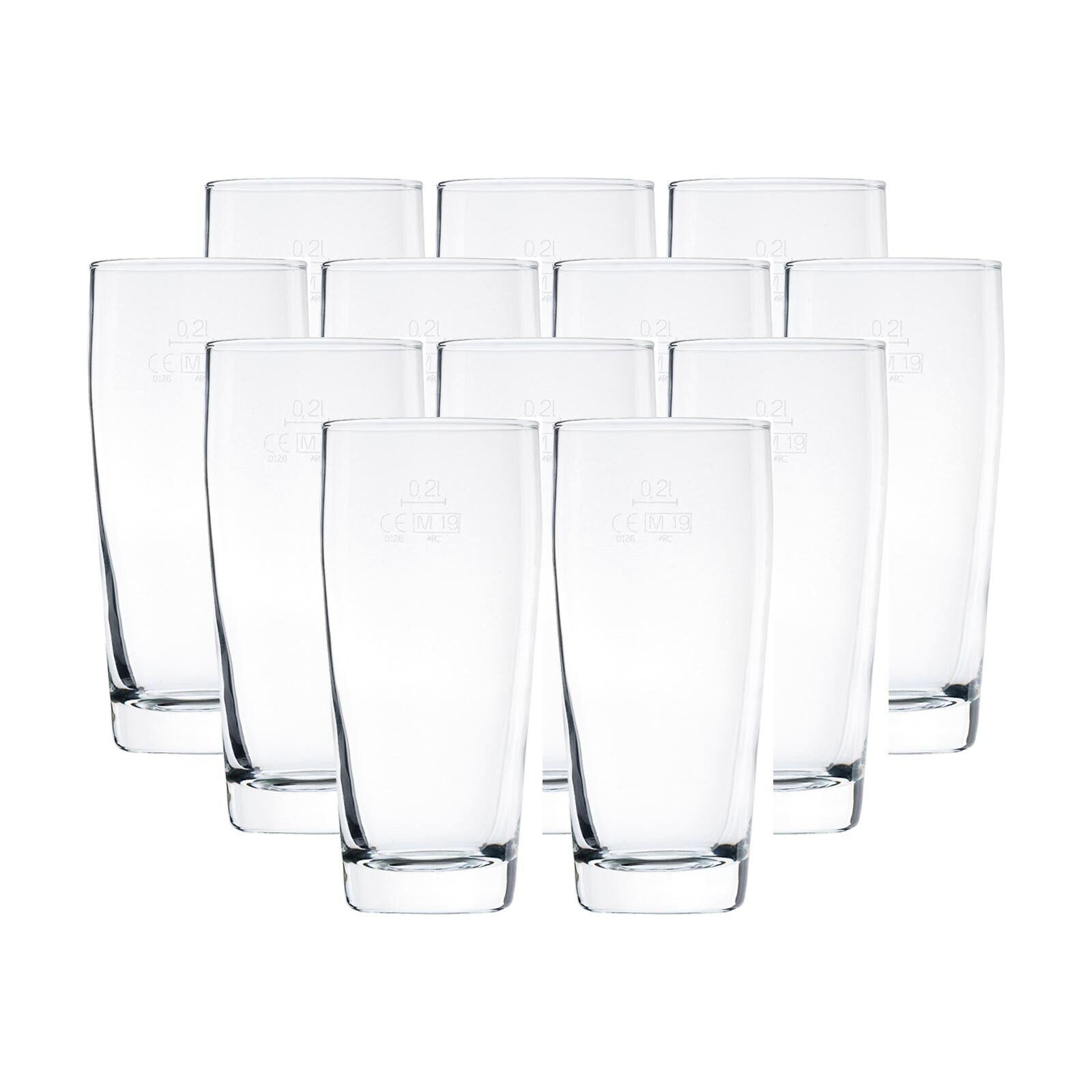 ARCOROC Willi Becher geeicht Willi  12er Set