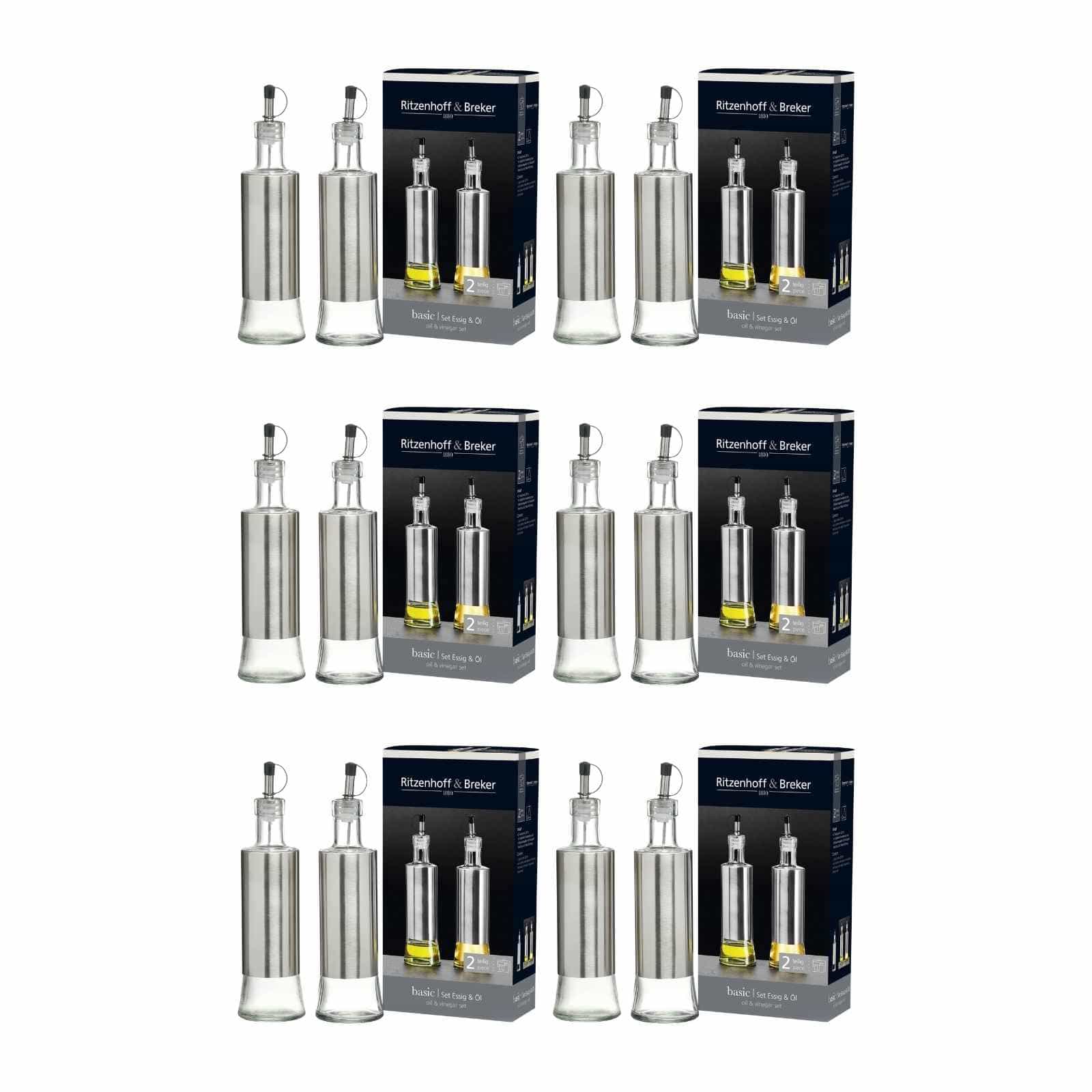 Ritzenhoff & Breker Essig & &Ouml;l Flaschen Basic 320 ml 12er Set 