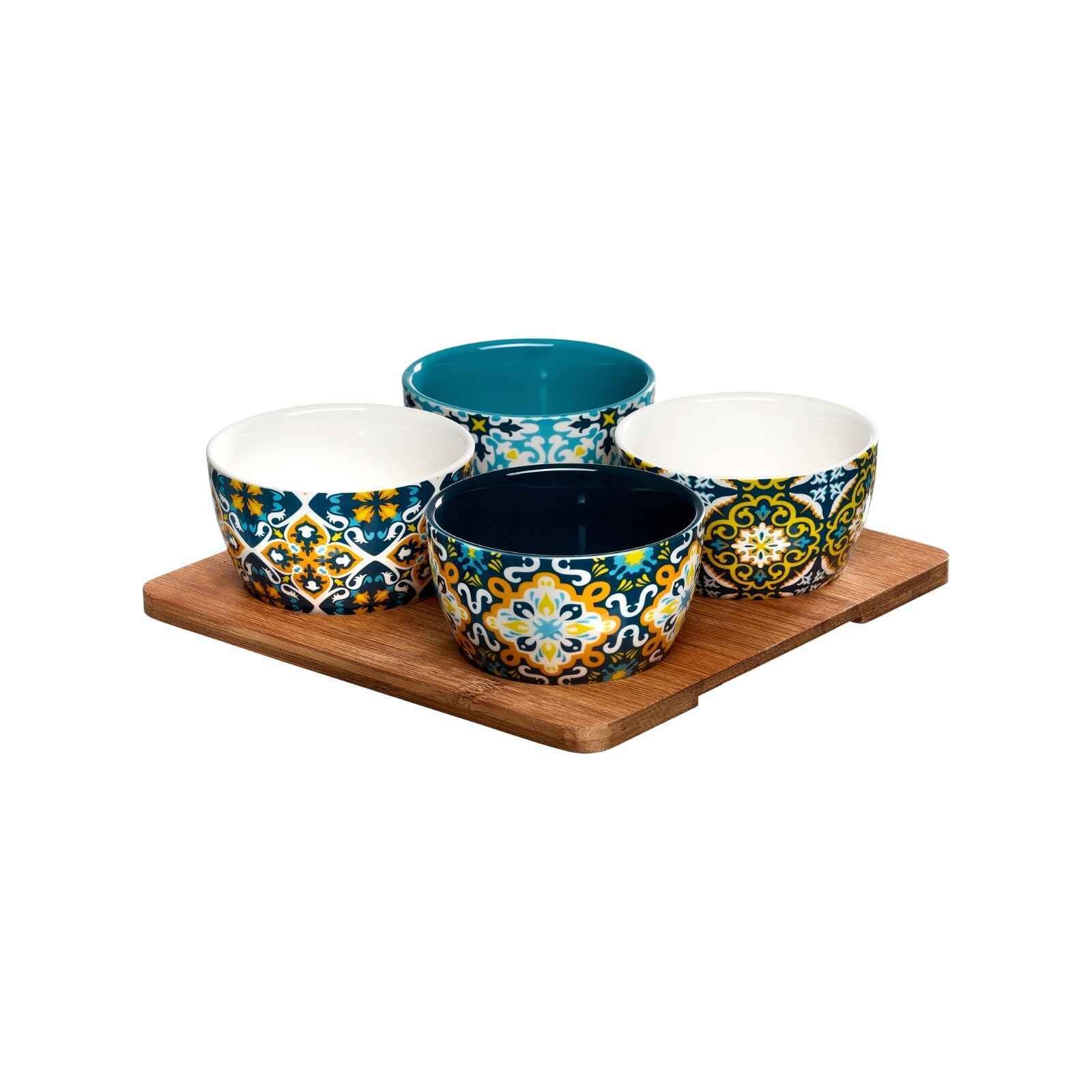 Servierschalen-Set mit Tablett Benito 5er Set
