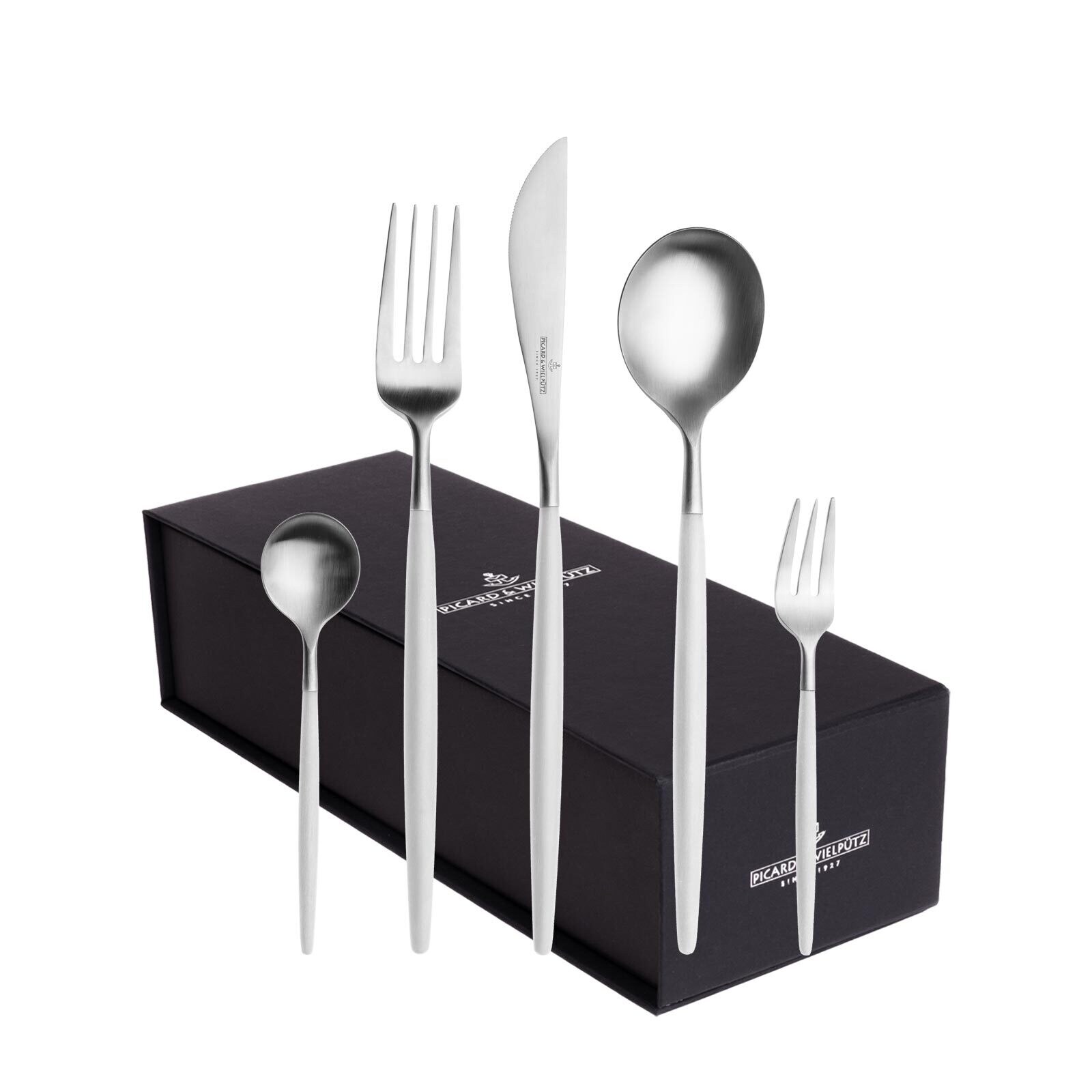 Picard & Wielp&uuml;tz Tafelbesteck inkl. Besteckbox Franzi White 30-tlg. 