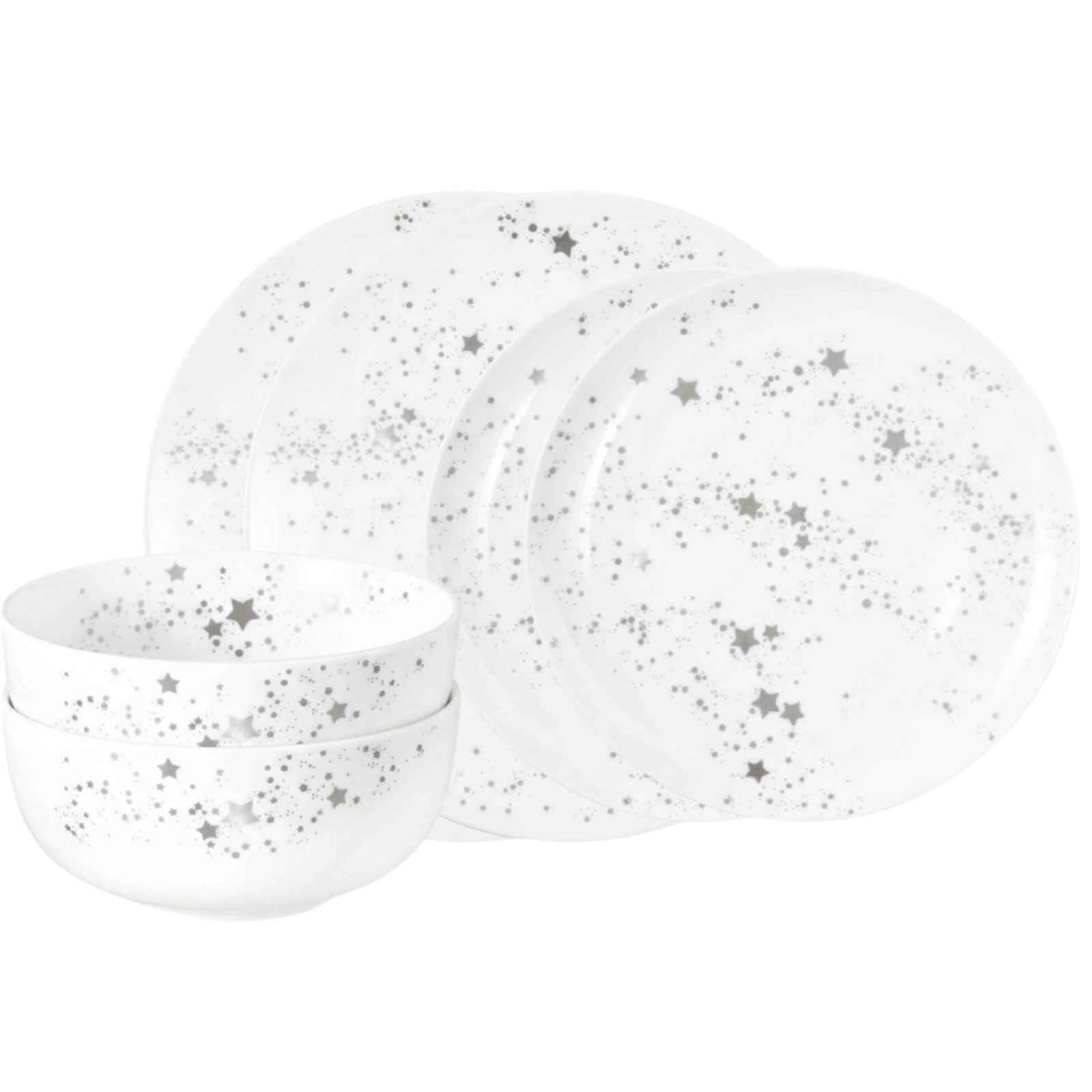Seltmann Weiden Basic-Set Liberty Silver Stars 6-tlg.