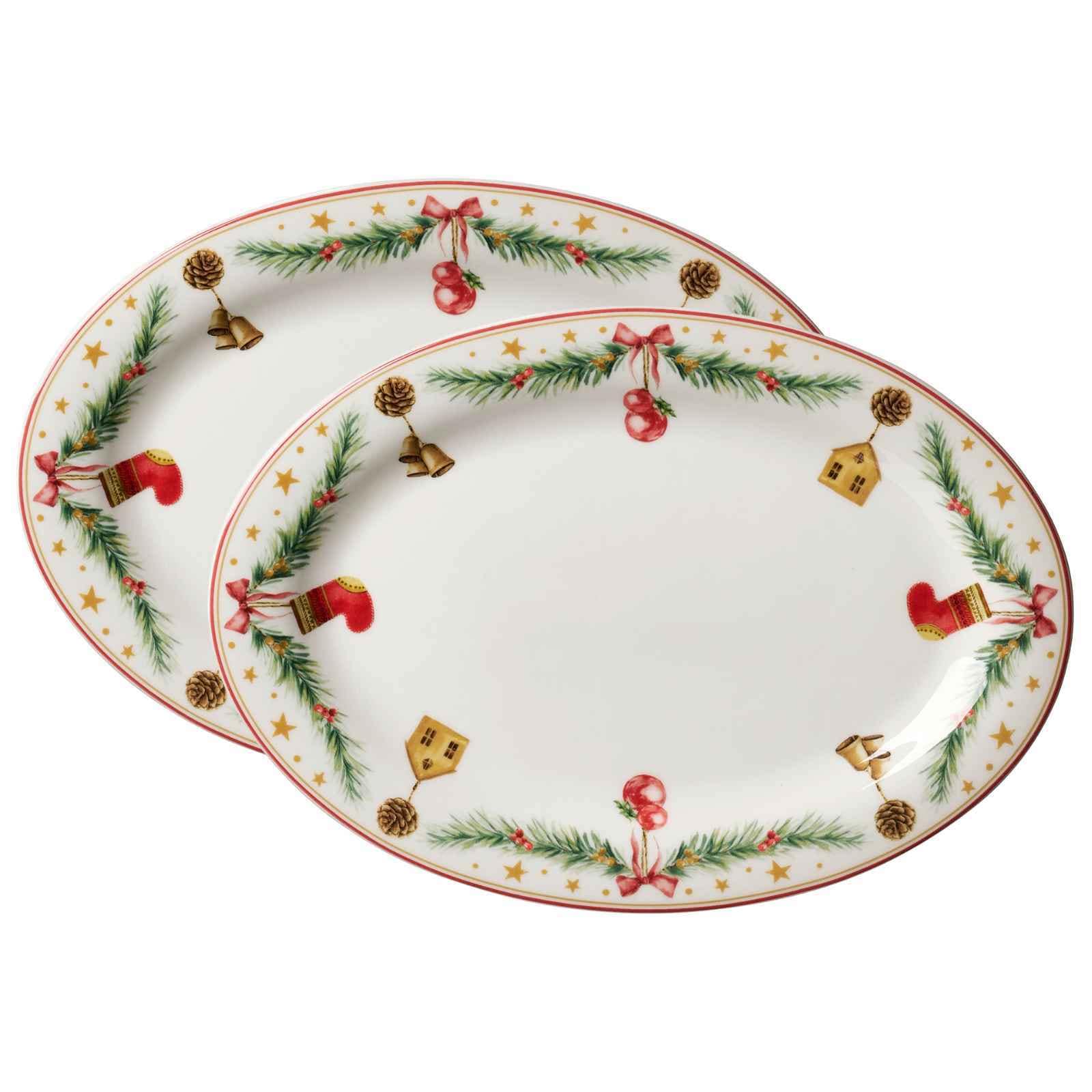 Ritzenhoff & Breker Servierplatten Holly 32 x 21 cm 2er Set 