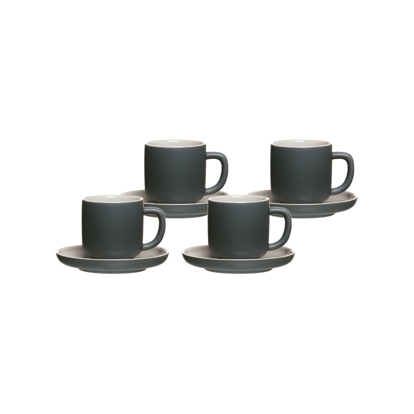 Espressotassen mit Untertassen Jasper  4er Set