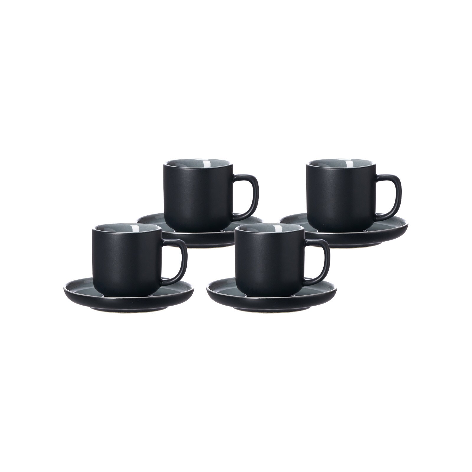 Espressotassen mit Untertassen Jasper  4er Set