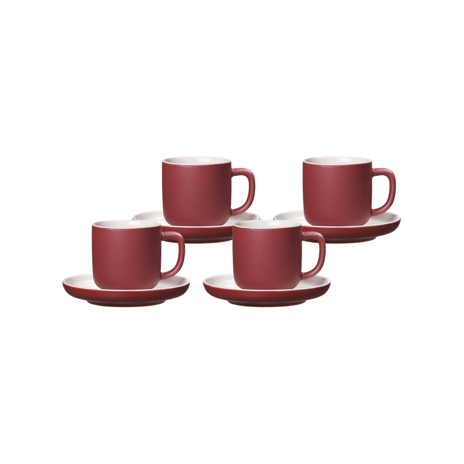 Espressotassen mit Untertassen Jasper  4er Set