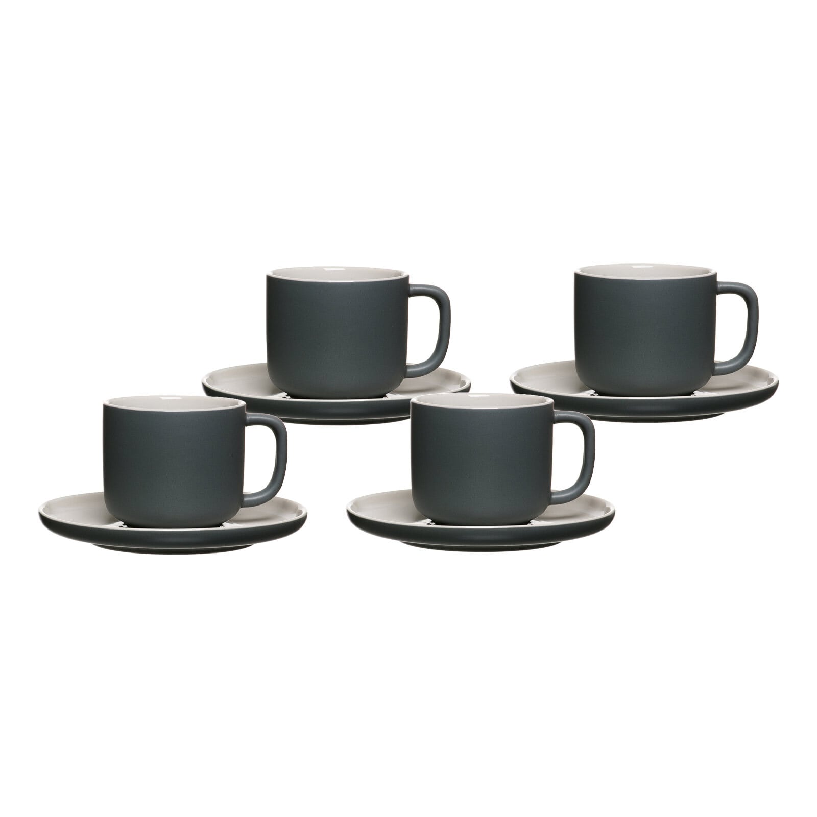 Kaffeetassen mit Untertassen Jasper  4er Set