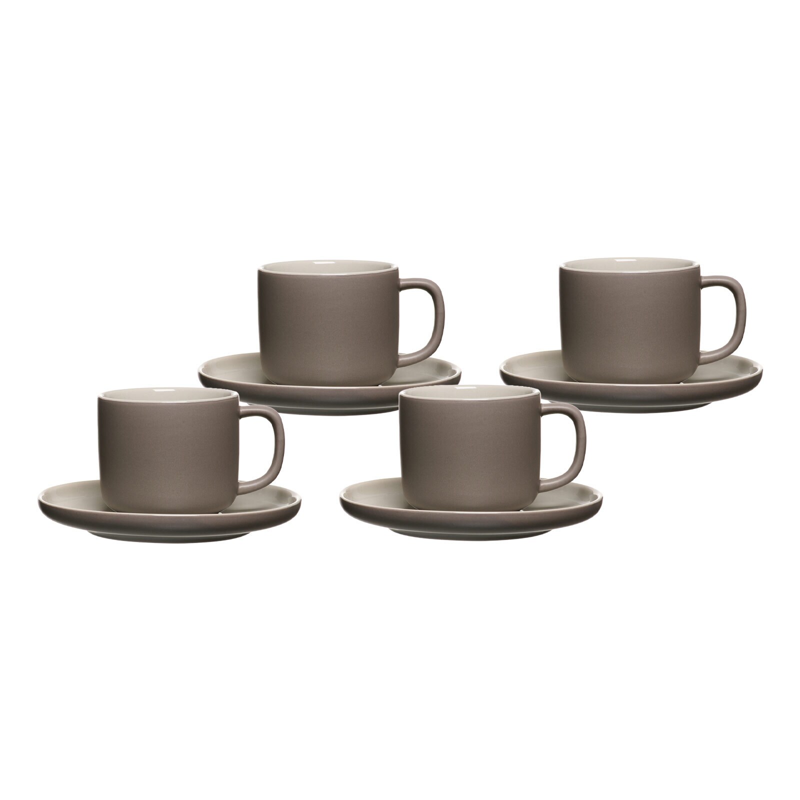 Kaffeetassen mit Untertassen Jasper  4er Set