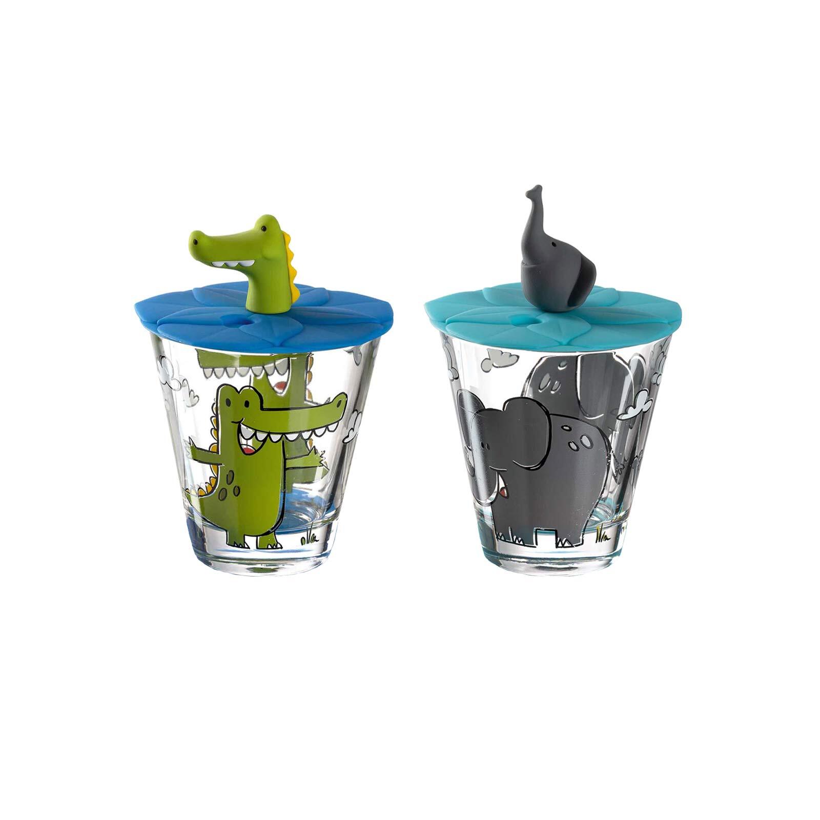 Leonardo Kinderbecher mit Deckel Bambini 215 ml 2er Set 