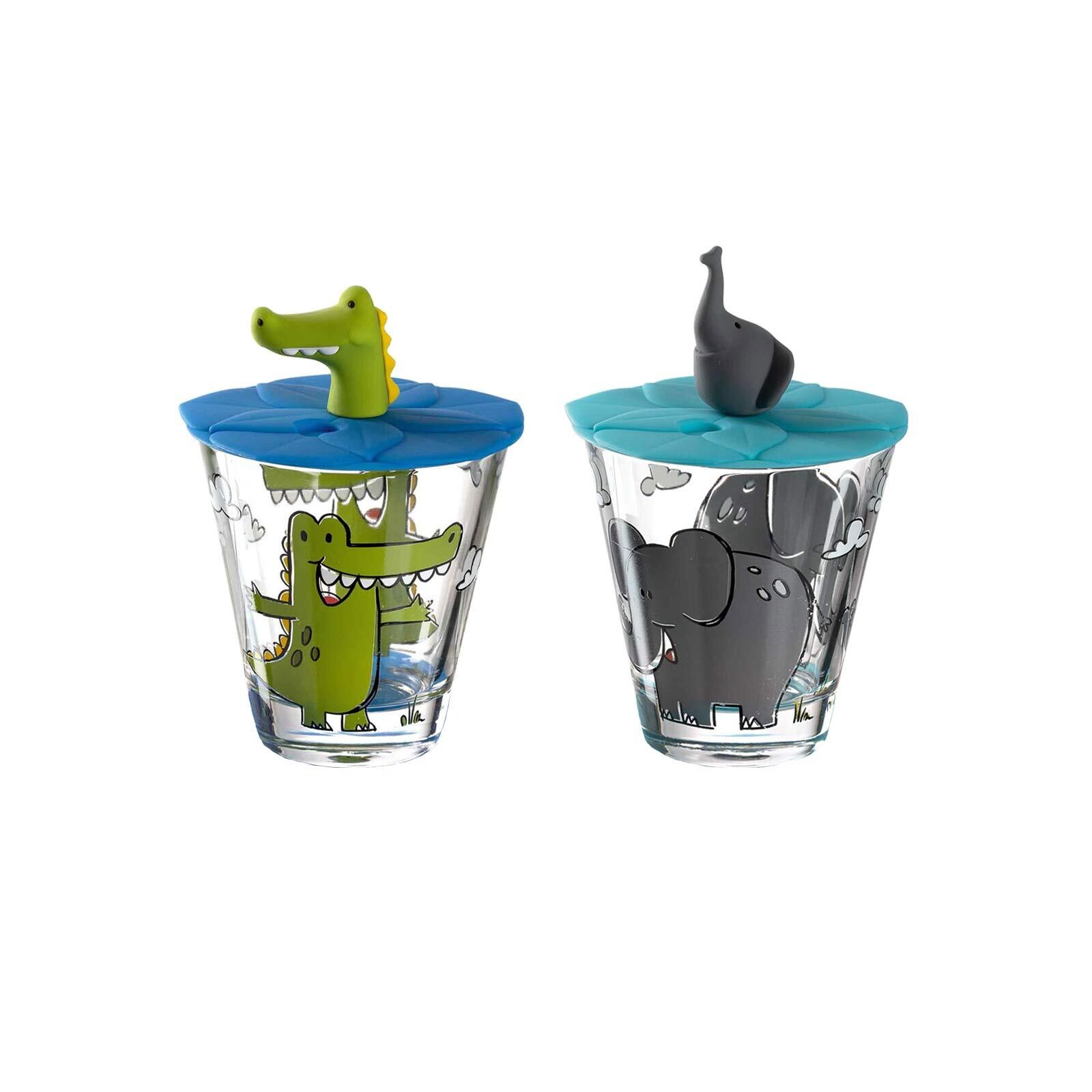 Kinderbecher mit Deckel Bambini  2er Set