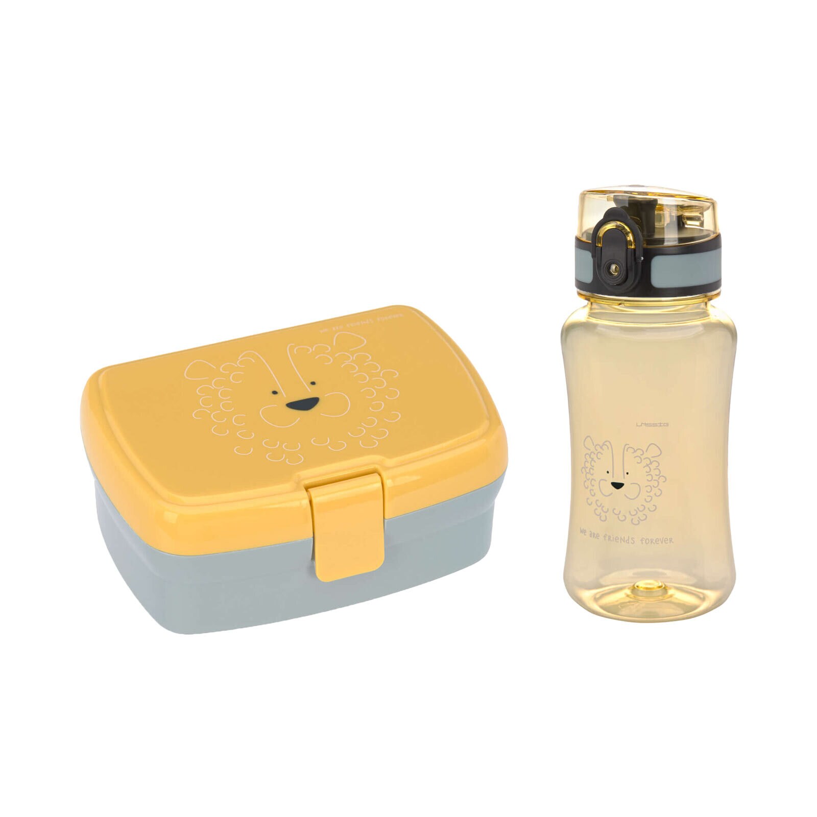 L&auml;ssig Brotdose und Trinkflasche About Friends 