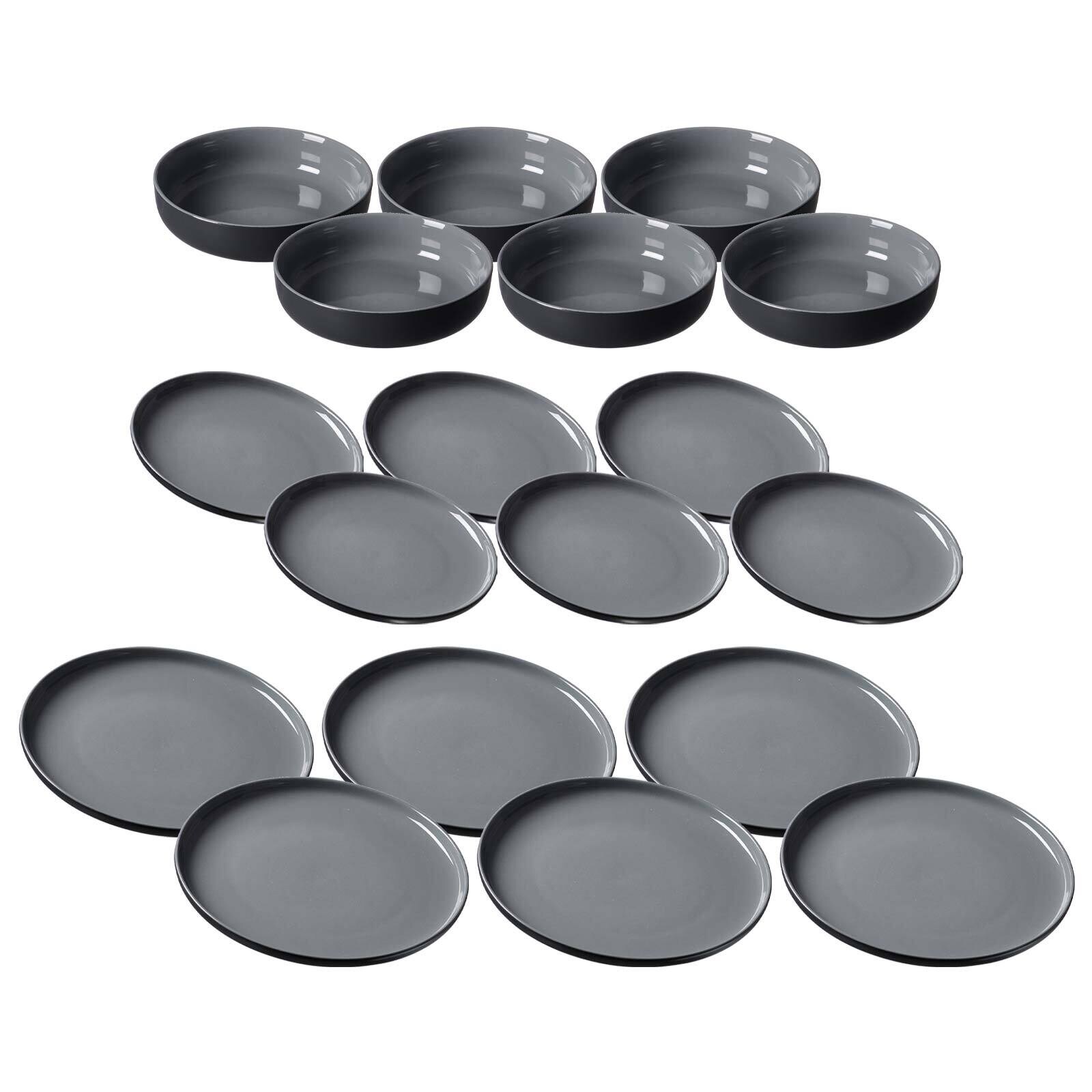 Teller und Schalenset Jasper 18er Set