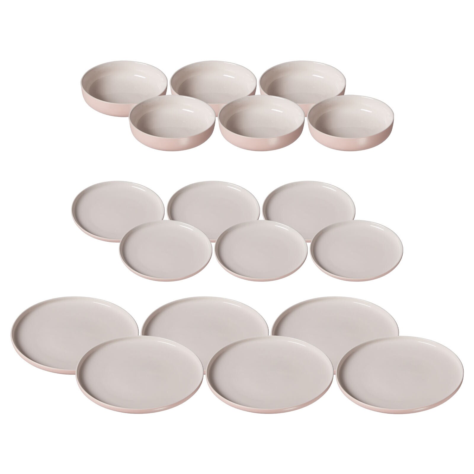 Teller und Schalenset Jasper 18er Set