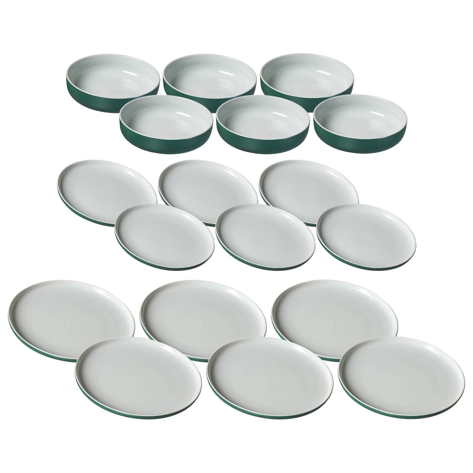 Teller und Schalenset Jasper 18er Set