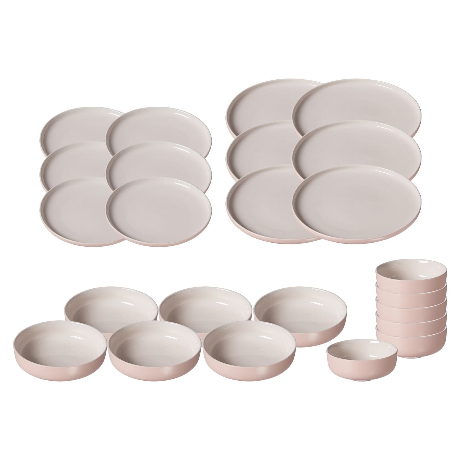 Teller und Schalenset Jasper 24er Set