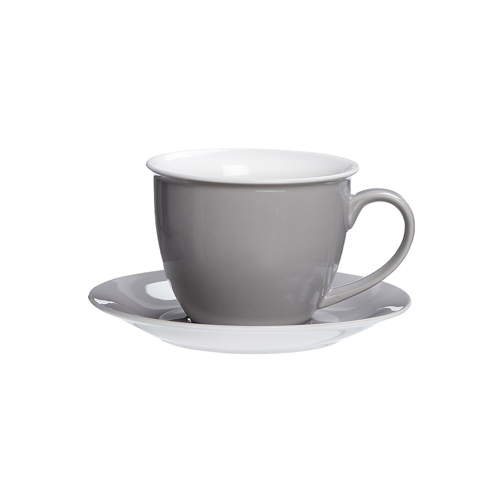 Milchkaffee Tasse mit Untertasse Doppio
