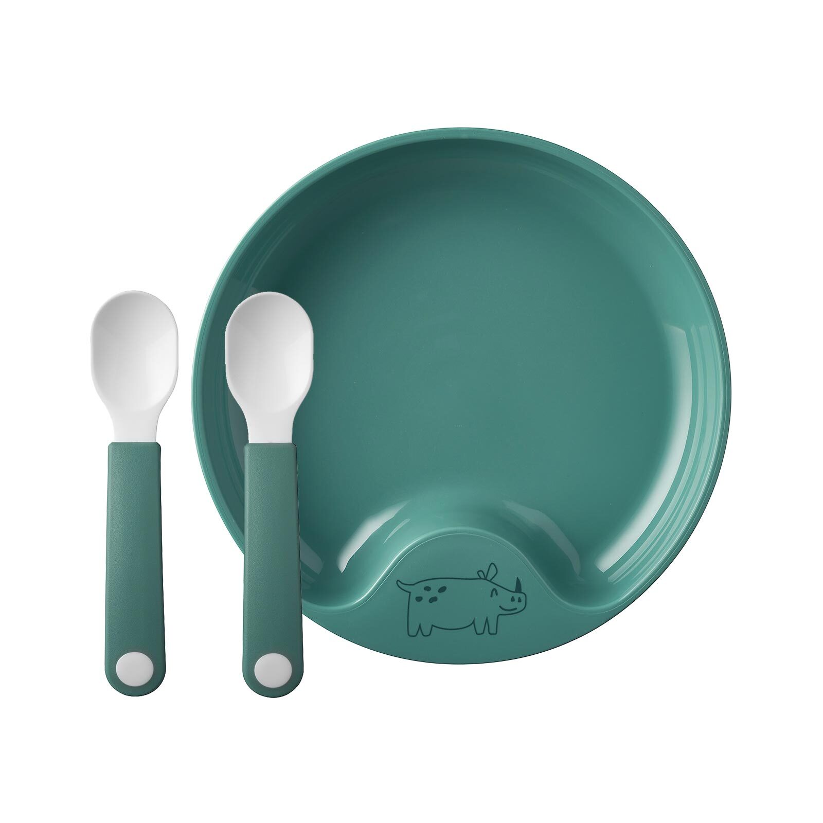 Mepal Lernteller mit Lernl&ouml;ffel Mio &oslash; 17,6 cm 