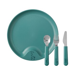 Mepal Kinderteller mit Besteck Mio ø 22 cm 
