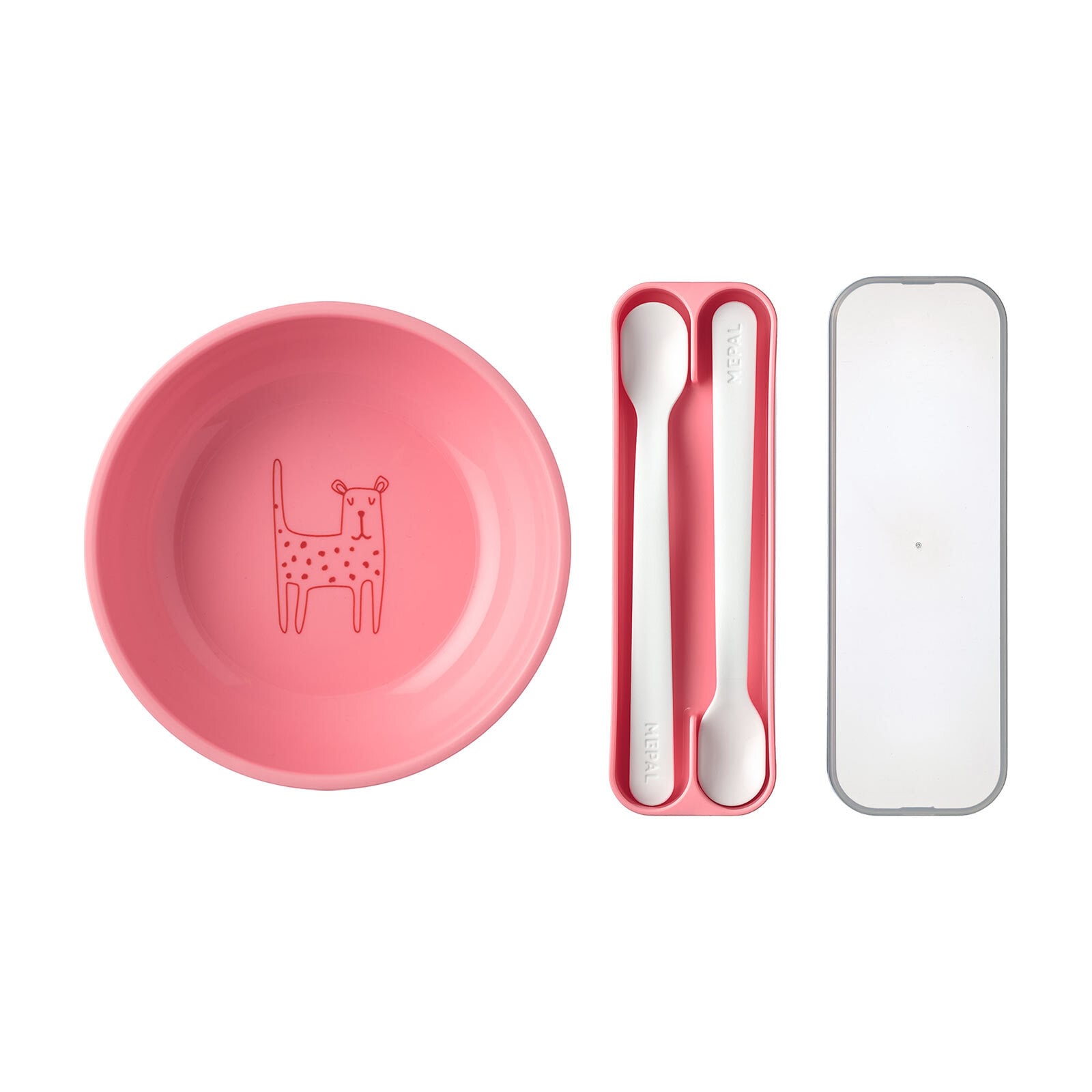 Mepal Kinderschale mit F&uuml;tterl&ouml;ffel Mio 3er Set 