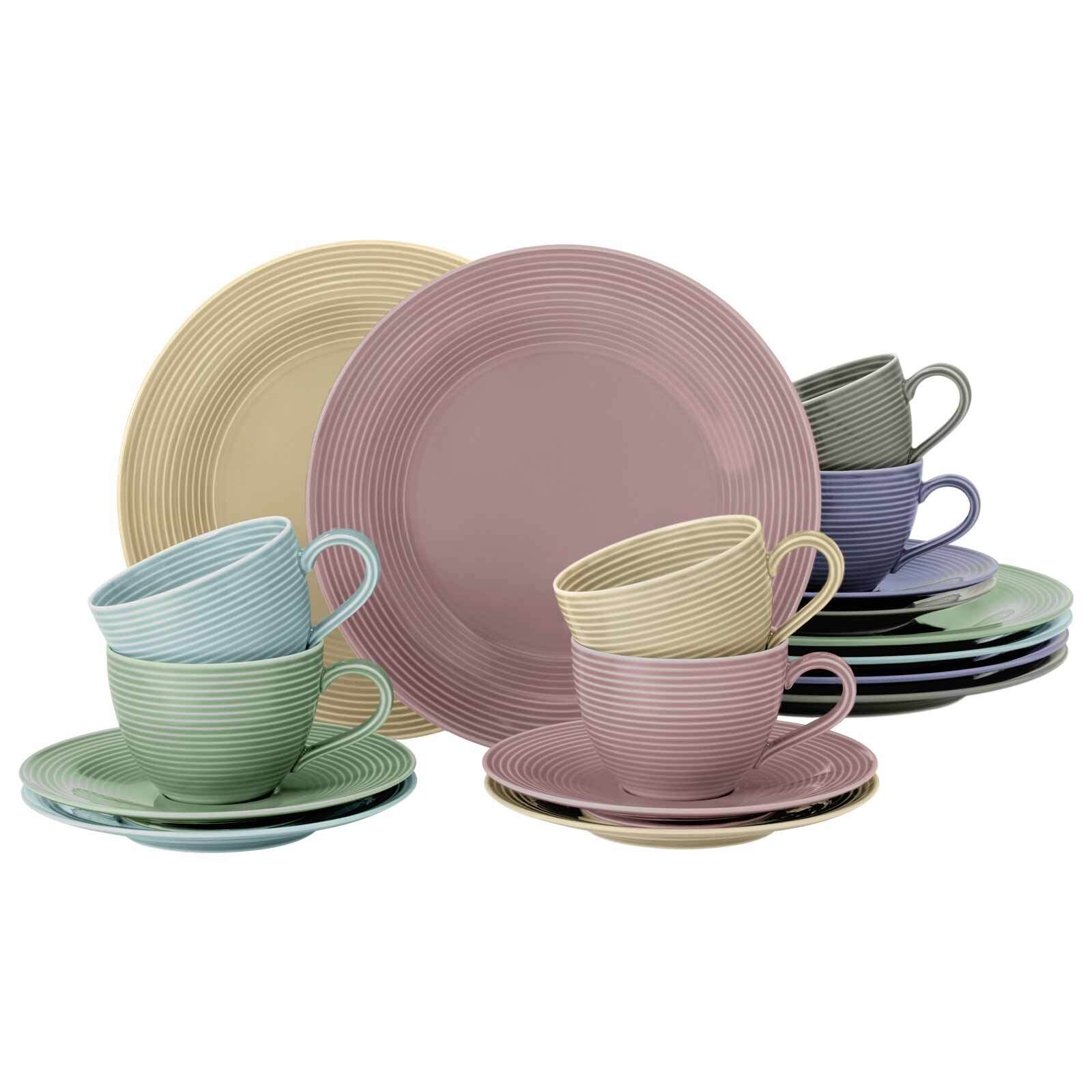 Kaffeeservice Beat Color Glaze 18er Set