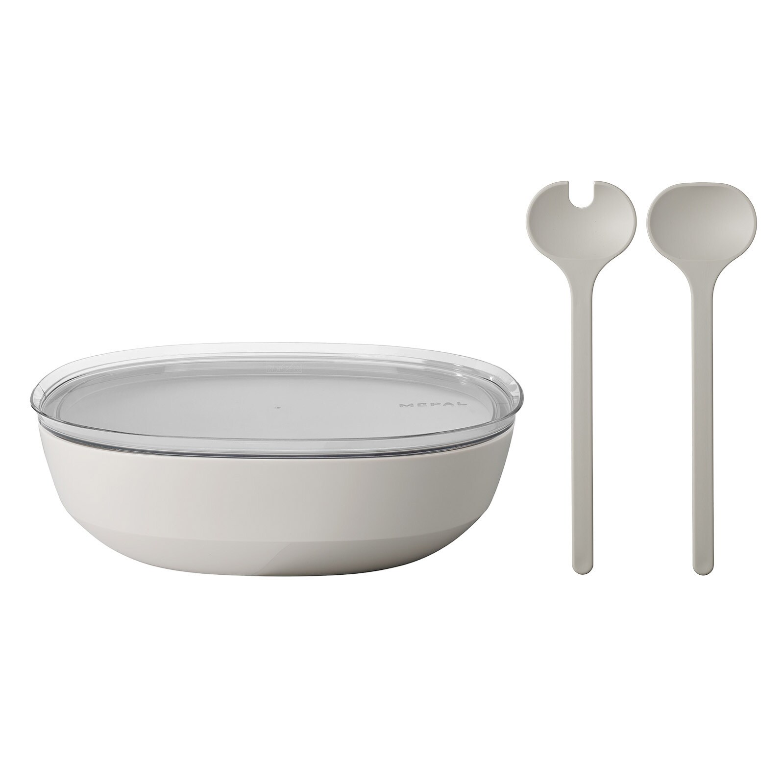 Servierschale mit Deckel & Salatbesteck Silueta