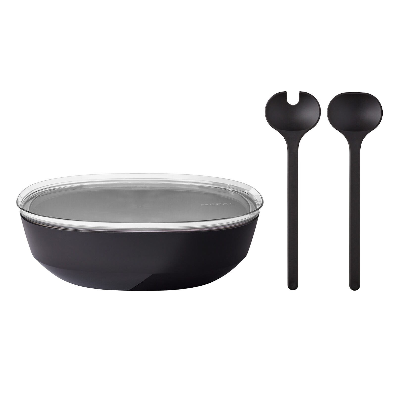 Servierschale mit Deckel & Salatbesteck Silueta