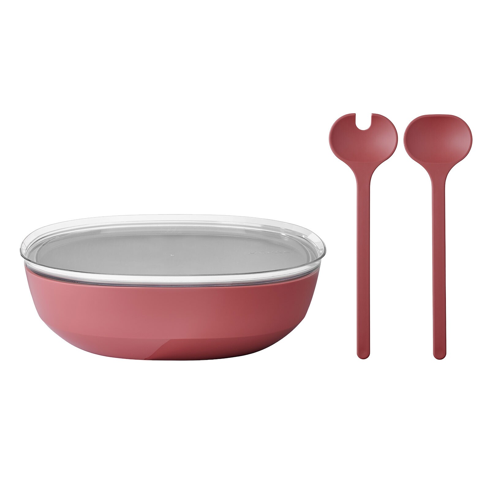 Servierschale mit Deckel & Salatbesteck Silueta